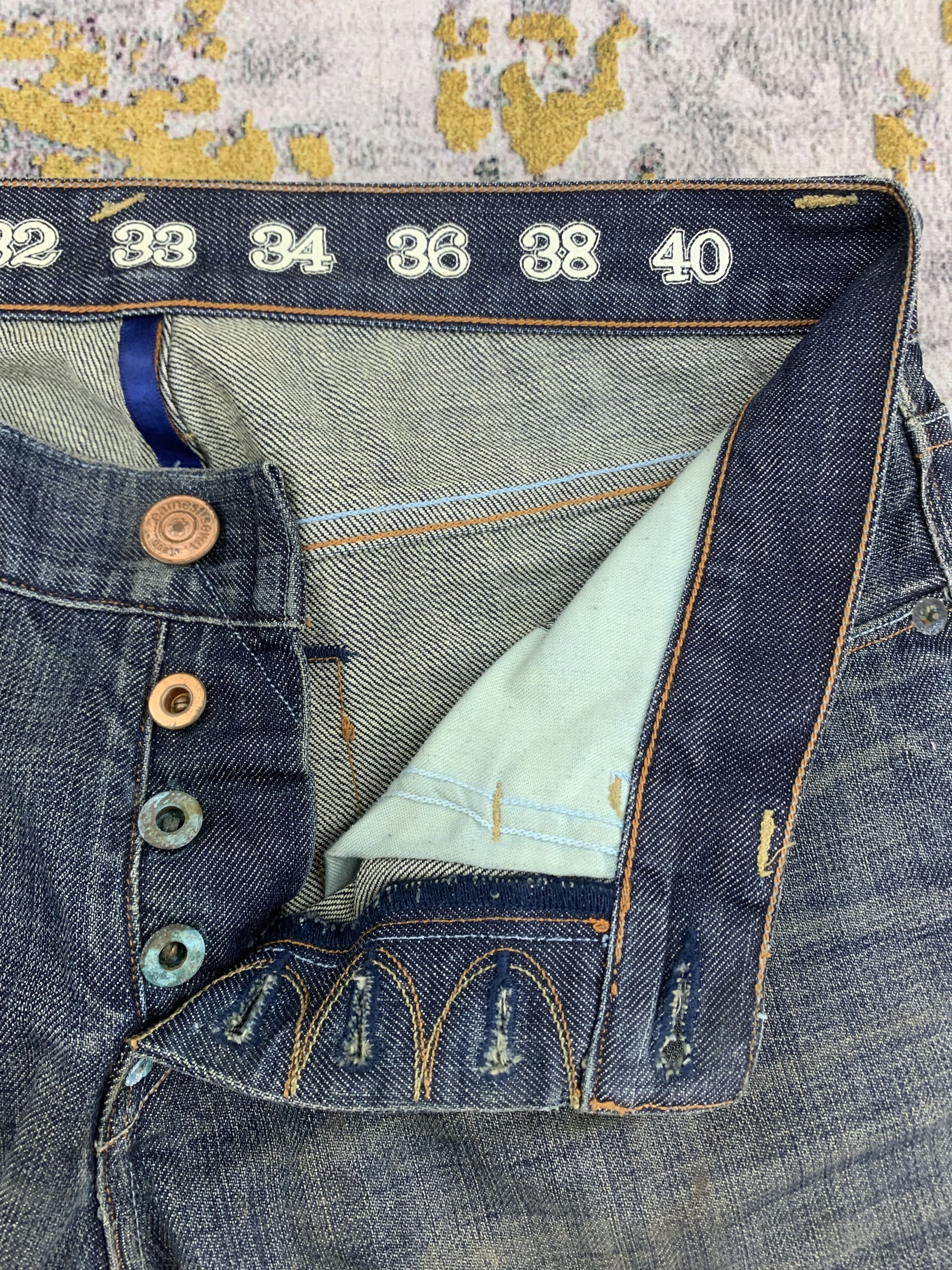 Earnest Sewn Vintage Earnest Sewn Denim 31x30 Distressed Dirty Ripped Size US 31 - 3 Thumbnail