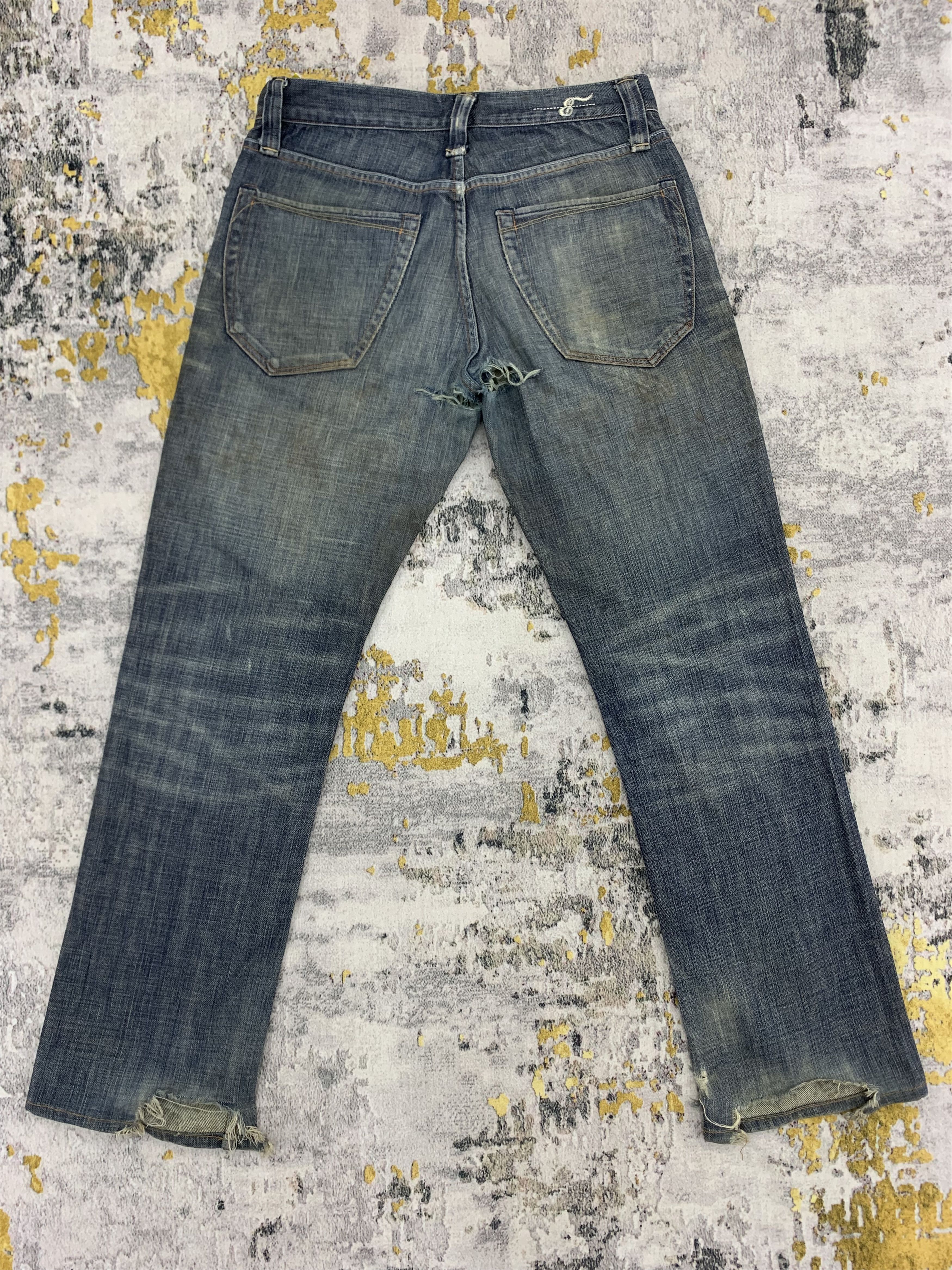 Earnest Sewn Vintage Earnest Sewn Denim 31x30 Distressed Dirty Ripped Size US 31 - 8 Thumbnail