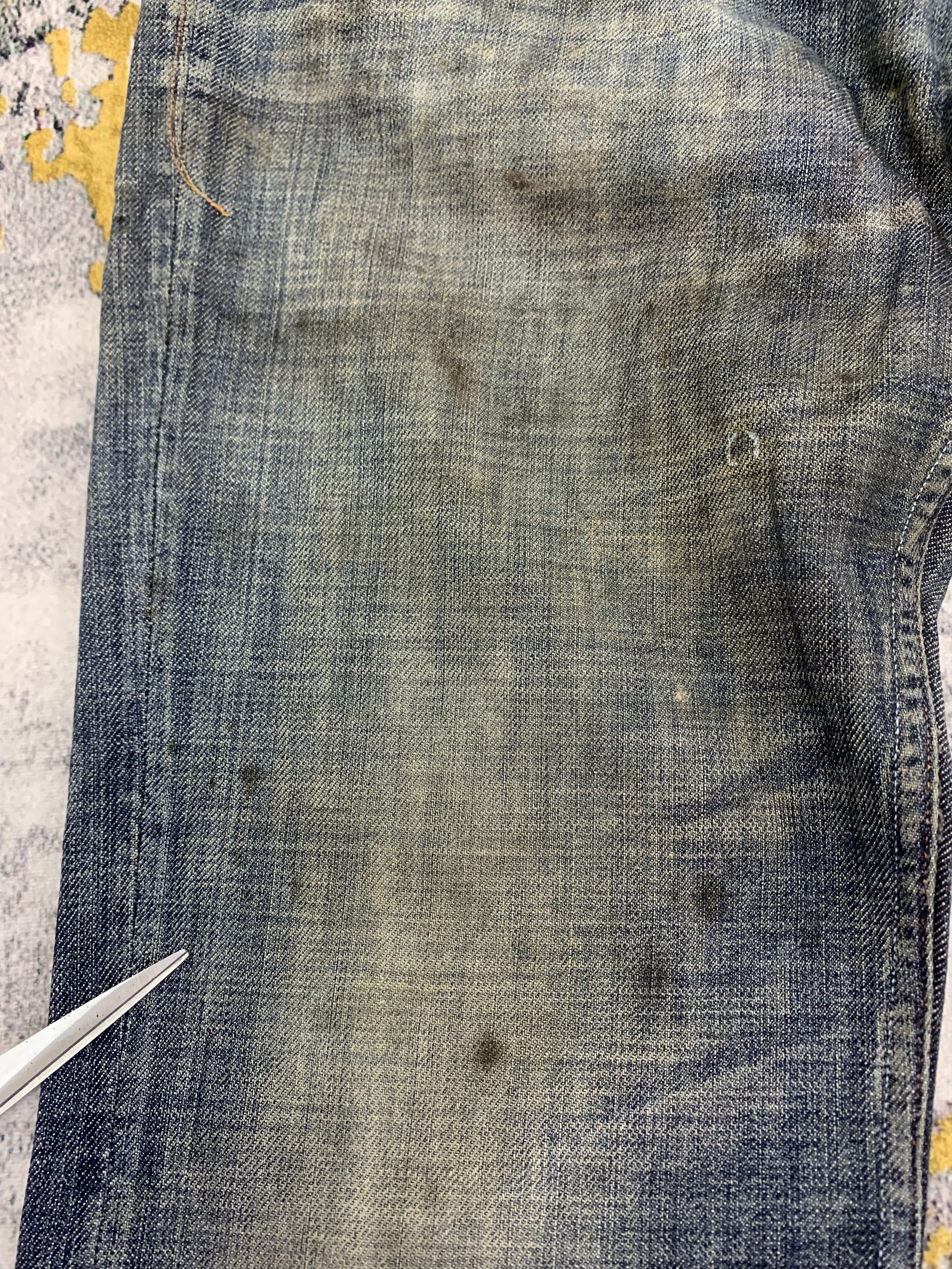 Earnest Sewn Vintage Earnest Sewn Denim 31x30 Distressed Dirty Ripped Size US 31 - 7 Thumbnail