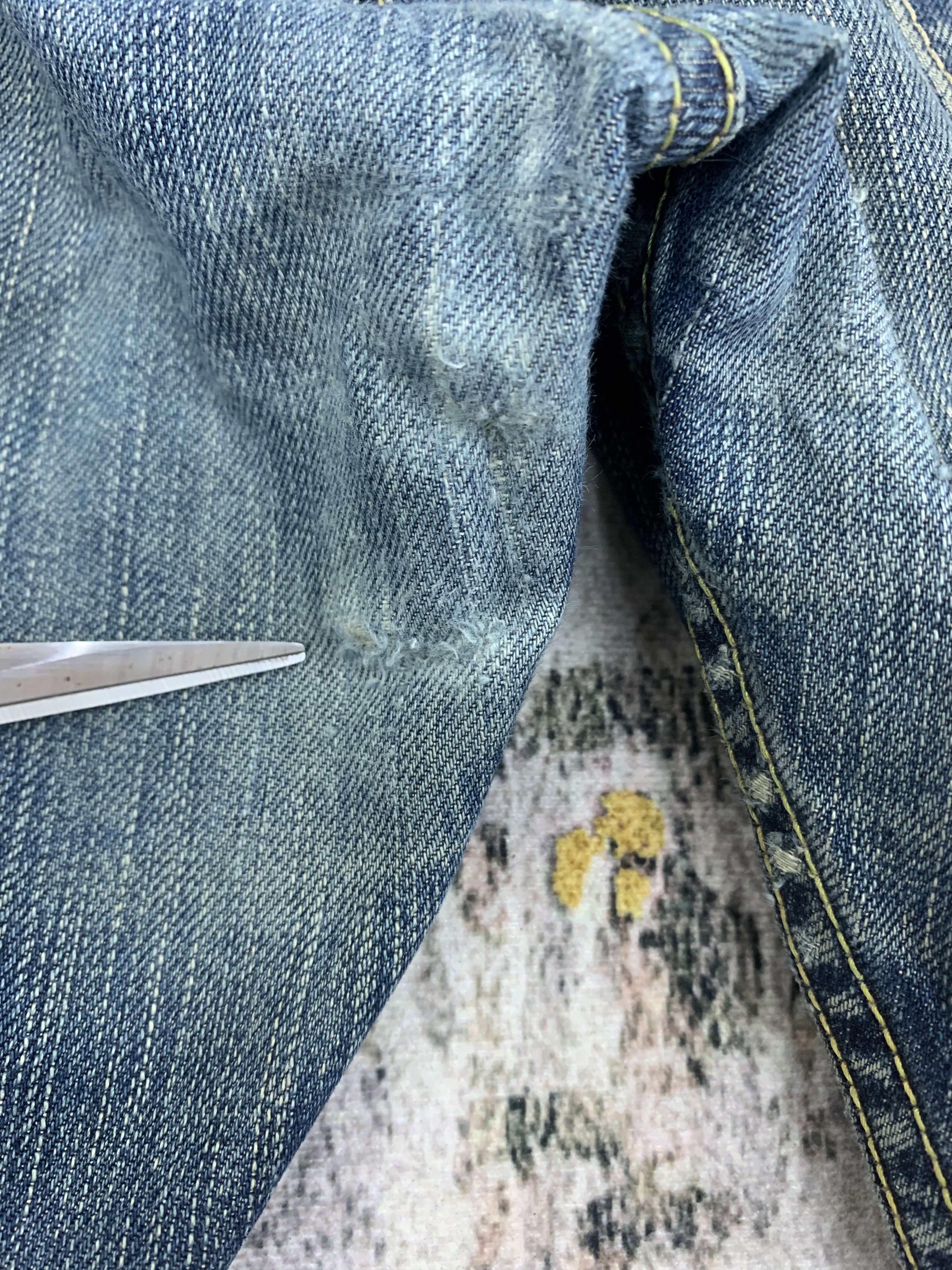Japanese Brand Vintage Japanese Brand Denim 37x39 Distressed Ripped Size US 37 - 11 Thumbnail