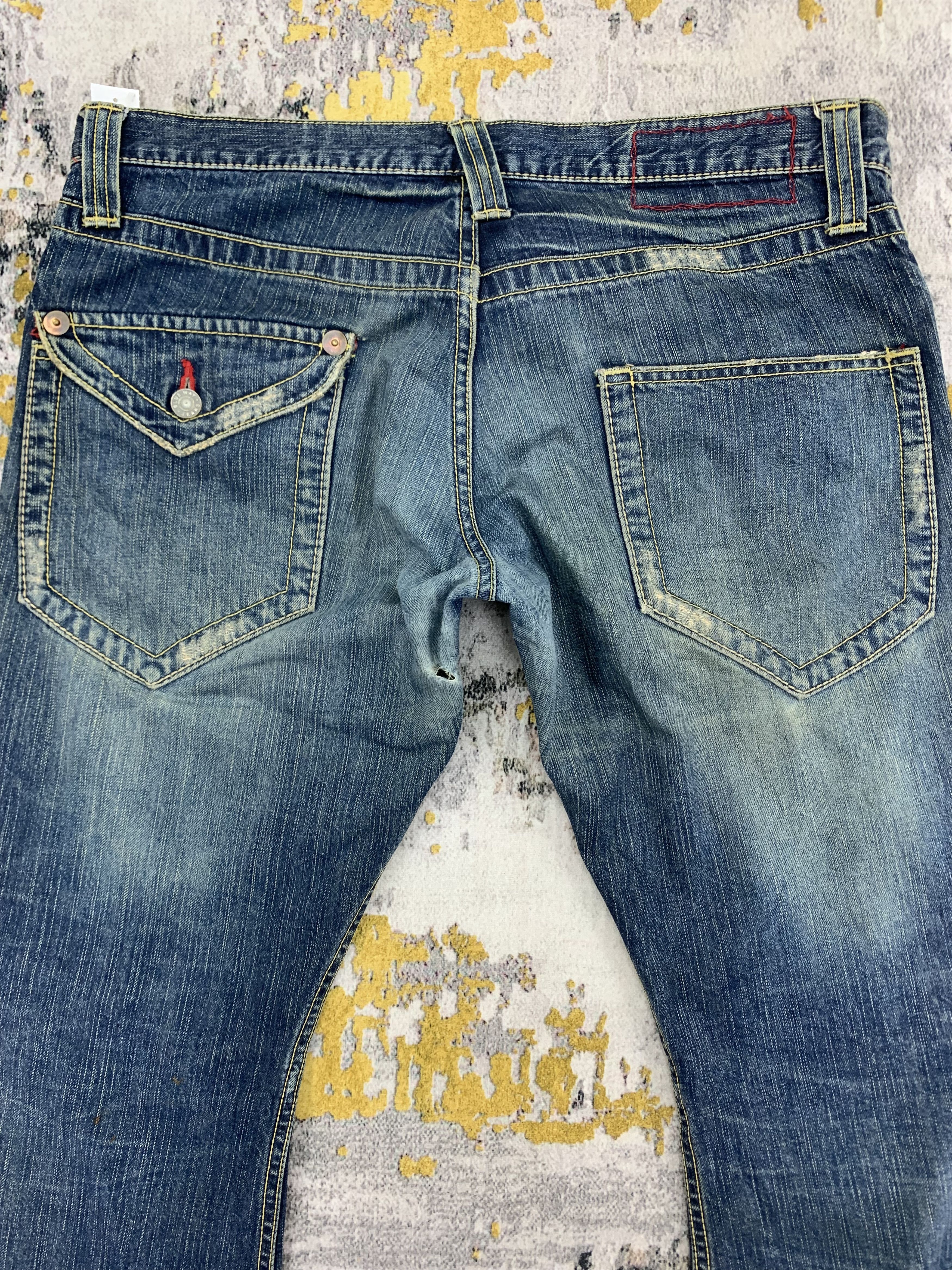 Japanese Brand Vintage Japanese Brand Denim 37x39 Distressed Ripped Size US 37 - 9 Thumbnail