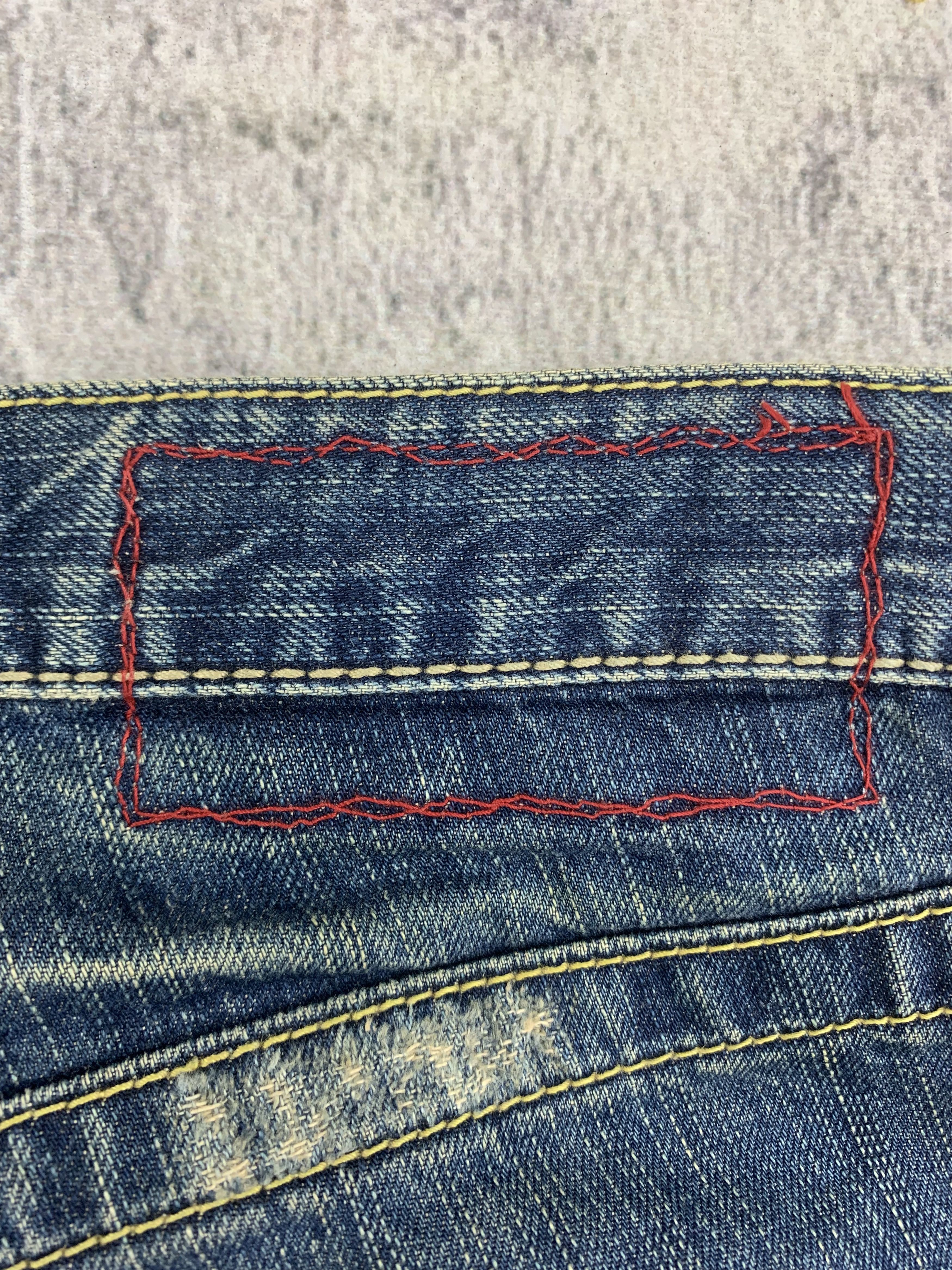 Japanese Brand Vintage Japanese Brand Denim 37x39 Distressed Ripped Size US 37 - 10 Thumbnail