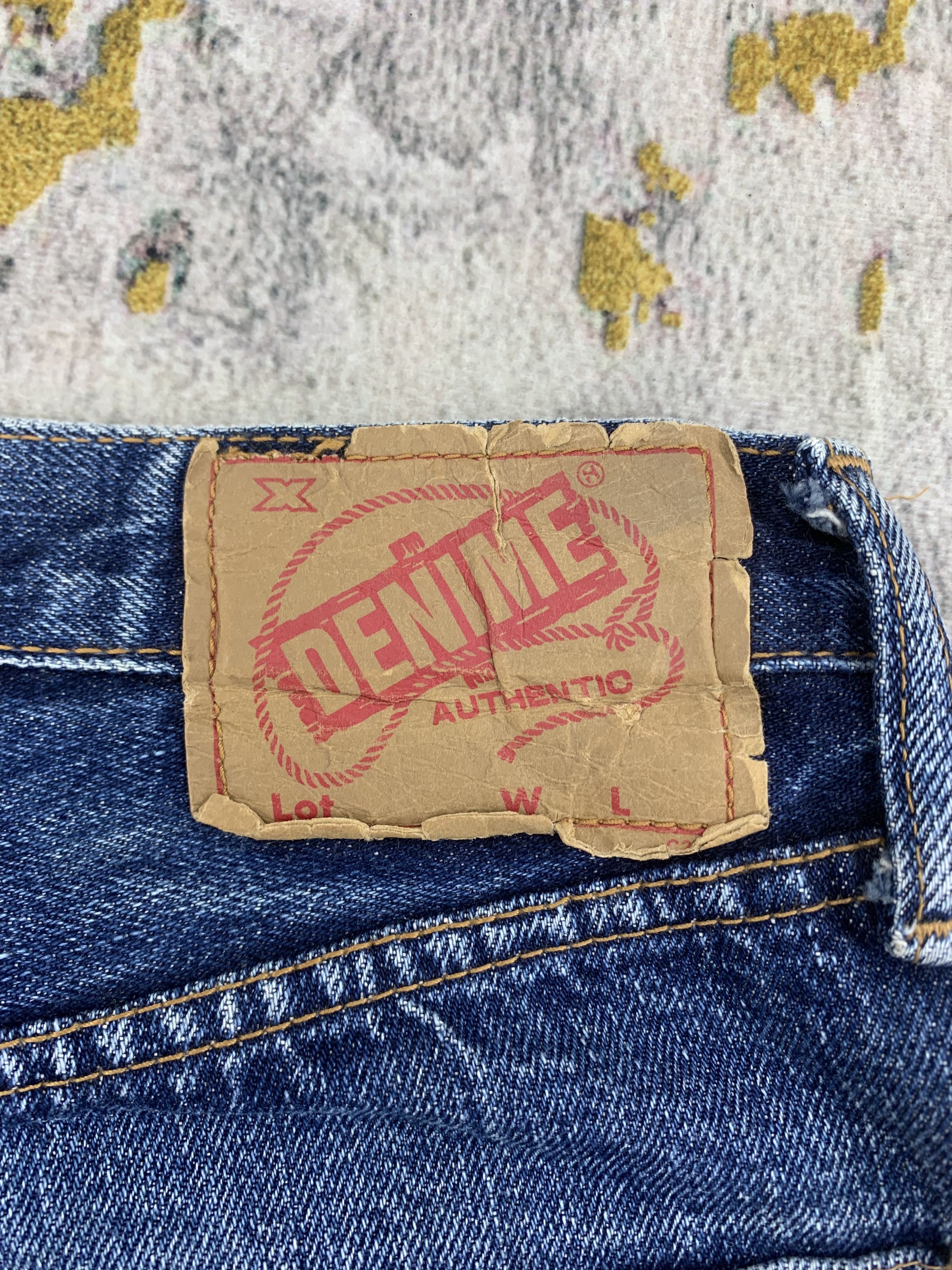 Denime Vintage Denime Redline 28x29.5 Distressed Ripped Size US 28 / EU 44 - 7 Thumbnail