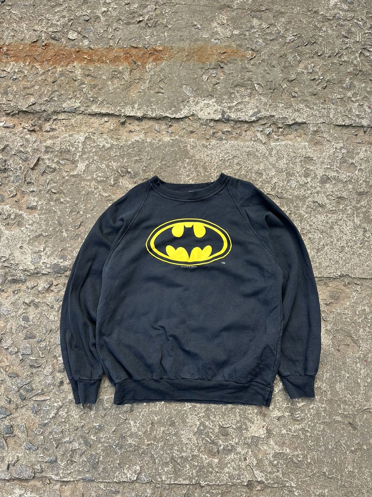 DC Comics × Vintage Vintage 80s Batman DC Comics Sweatshirt Size US L / EU 52-54 / 3 - 1 Thumbnail