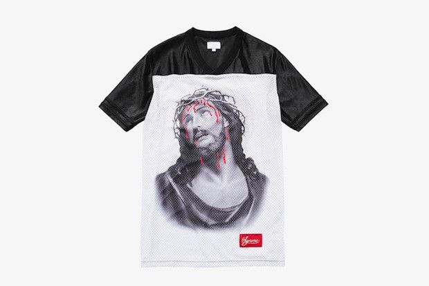 Supreme Jesus Football Jersey | Grailed
