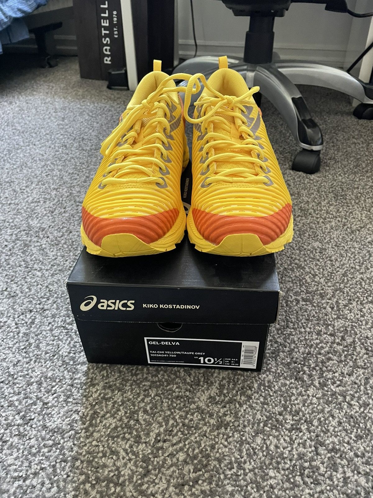 Asics × Kiko Kostadinov SS2019 Kiko Kostadinov x ASICS Gel-Delva 1 Yellow Size US 10.5 / EU 43-44 - 4 Thumbnail