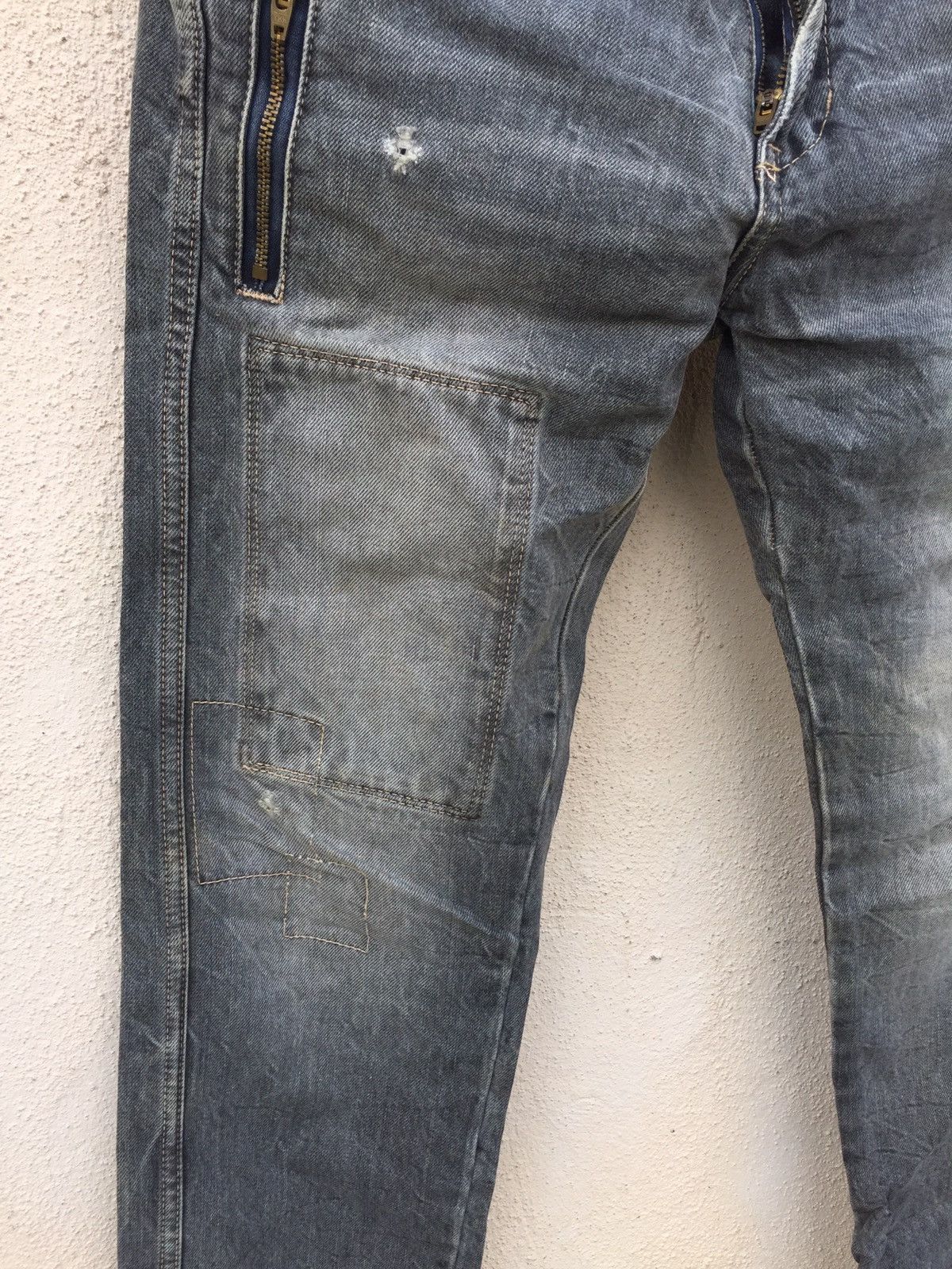 Blue Blue Japan Blue Blue Patchwork Denim Jeans Size US 28 / EU 44 - 6 Thumbnail