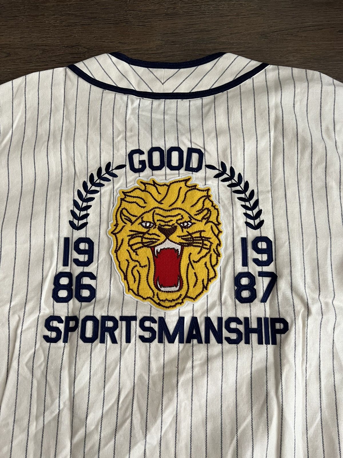 Aime Leon Dore Good Sportsmanship Baseball Jersey Pinstripe Size US L / EU 52-54 / 3 - 3 Thumbnail