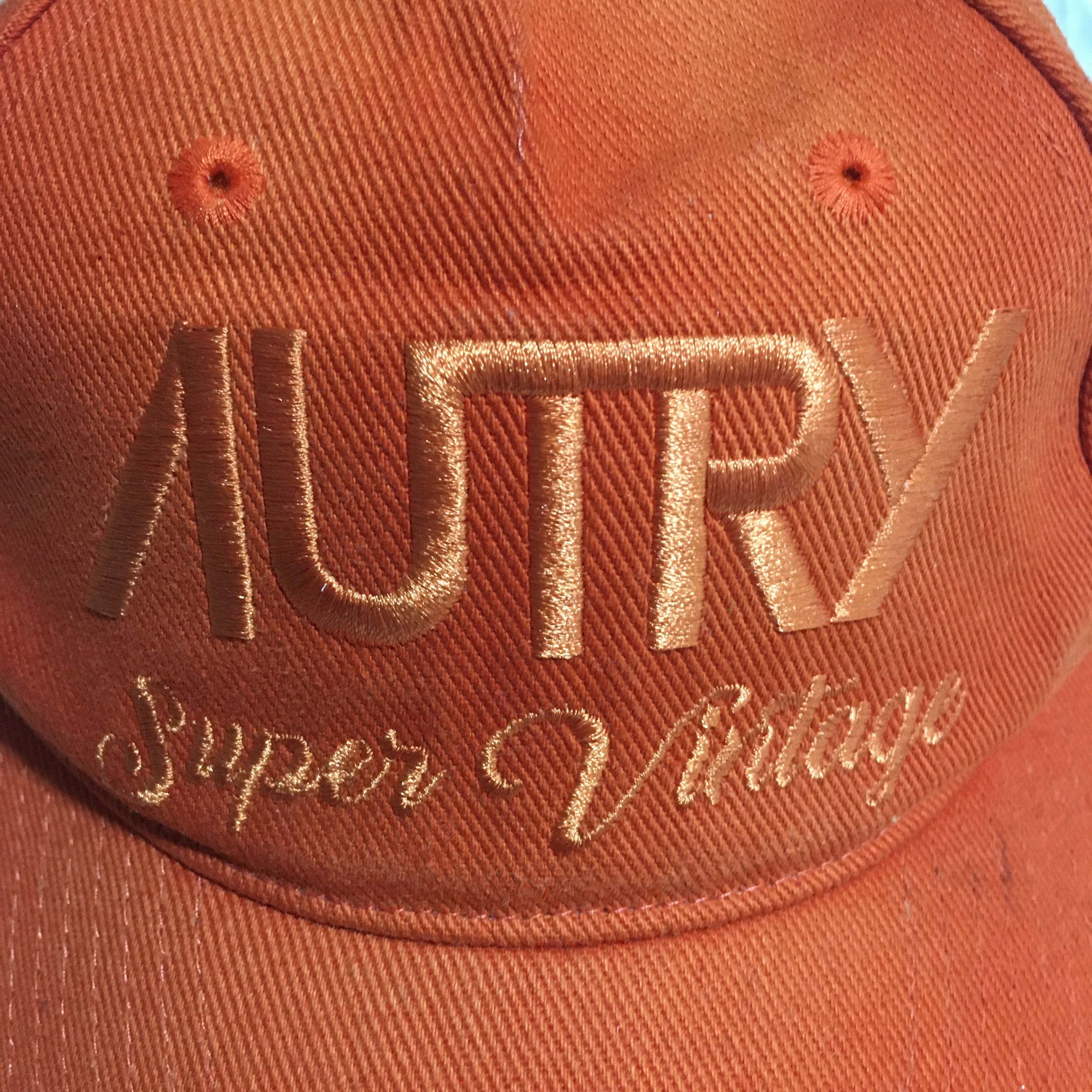 AUTRY Autry Logo Embroidered Curved Peak Baseball Cap VINTAGE WASH Size ONE SIZE - 2 Thumbnail