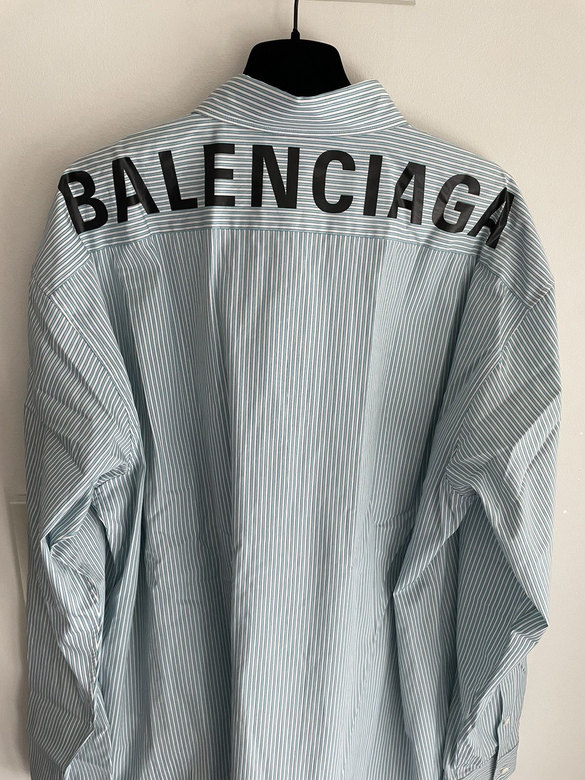 Balenciaga Rare Runway Limited Edition Brand New Balenciaga Logo Shirt Size US XL / EU 56 / 4 - 22 Thumbnail