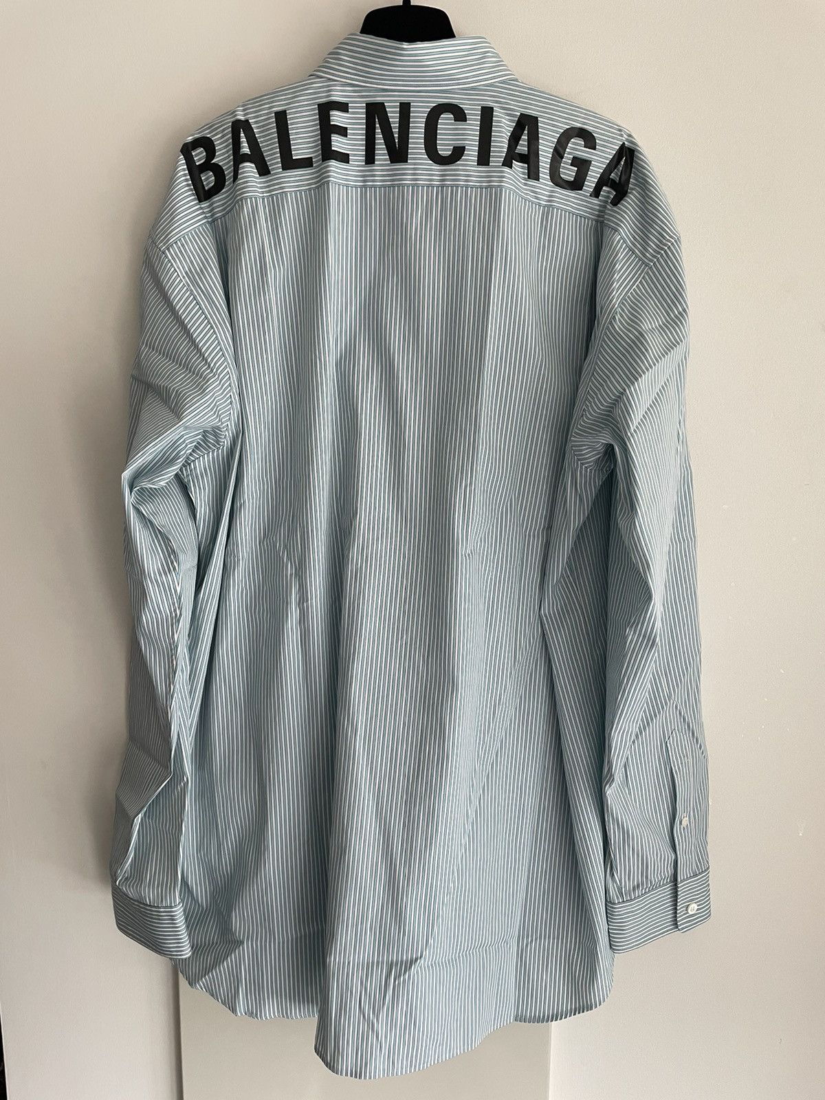 Balenciaga Rare Runway Limited Edition Brand New Balenciaga Logo Shirt Size US XL / EU 56 / 4 - 3 Thumbnail