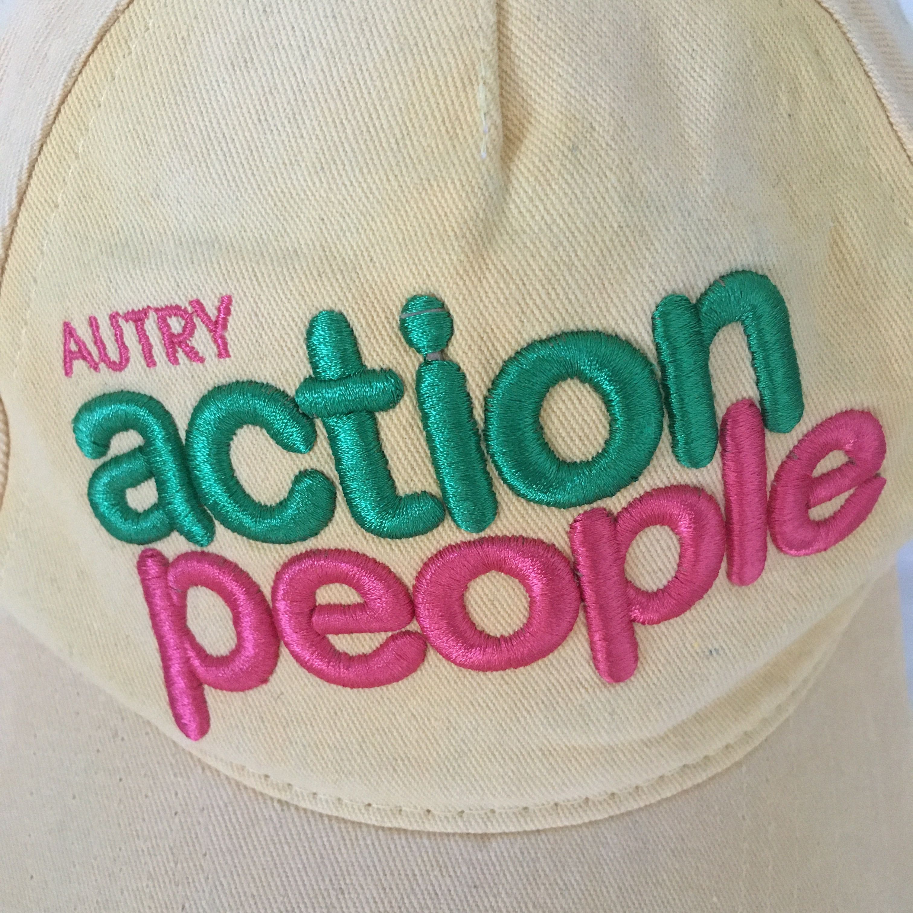 AUTRY Autry Action People Embroidered Curved Peak Baseball Cap Size ONE SIZE - 2 Thumbnail