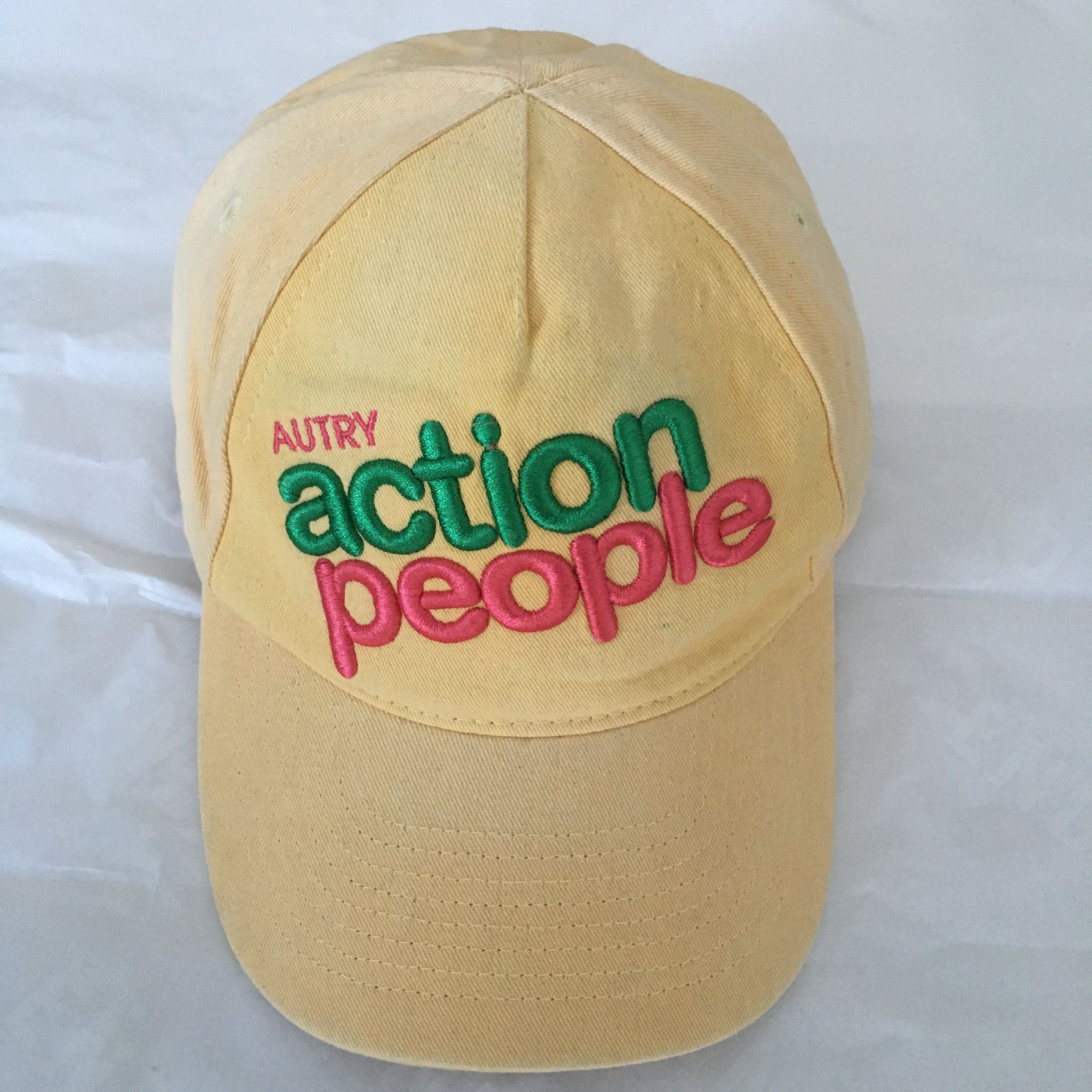AUTRY Autry Action People Embroidered Curved Peak Baseball Cap Size ONE SIZE - 1 Thumbnail
