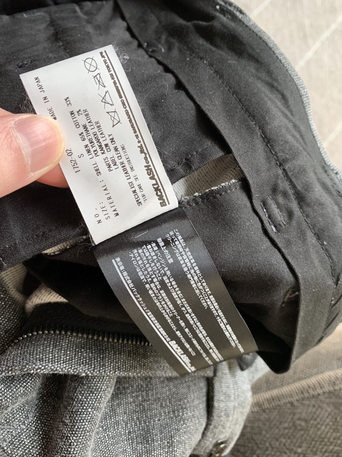 Isamu Katayama Backlash Grey washed cotton cropped pants Size US 30 / EU 46 - 10 Thumbnail