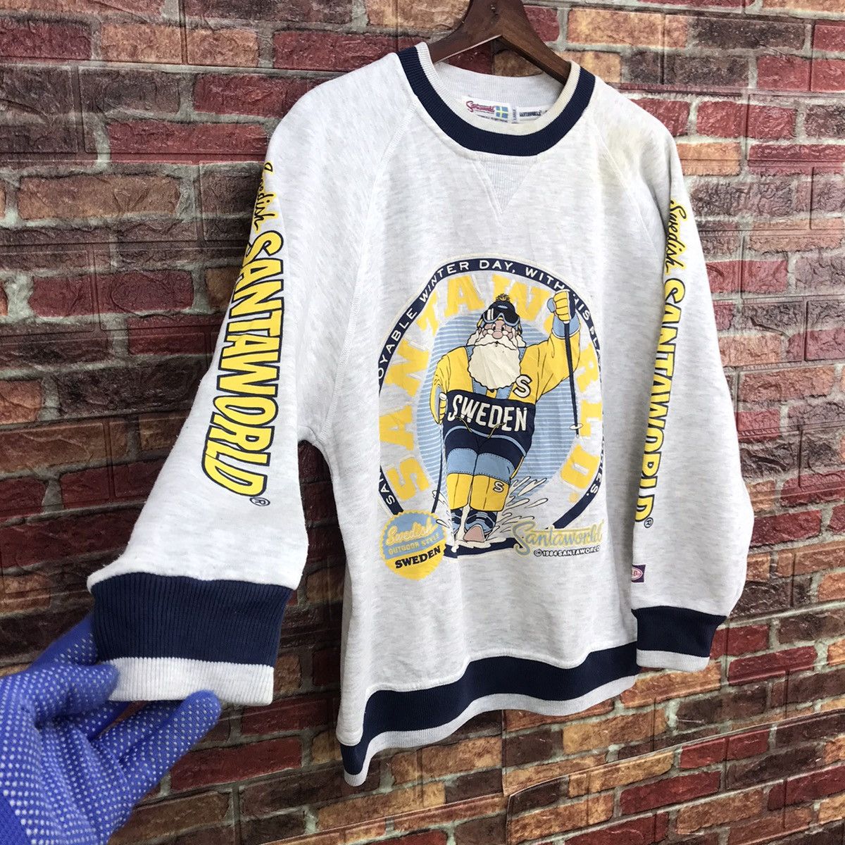 Vintage Vintage 1984 Santaworld sweden crewneck jumper sweatshirt Size US L / EU 52-54 / 3 - 3 Thumbnail