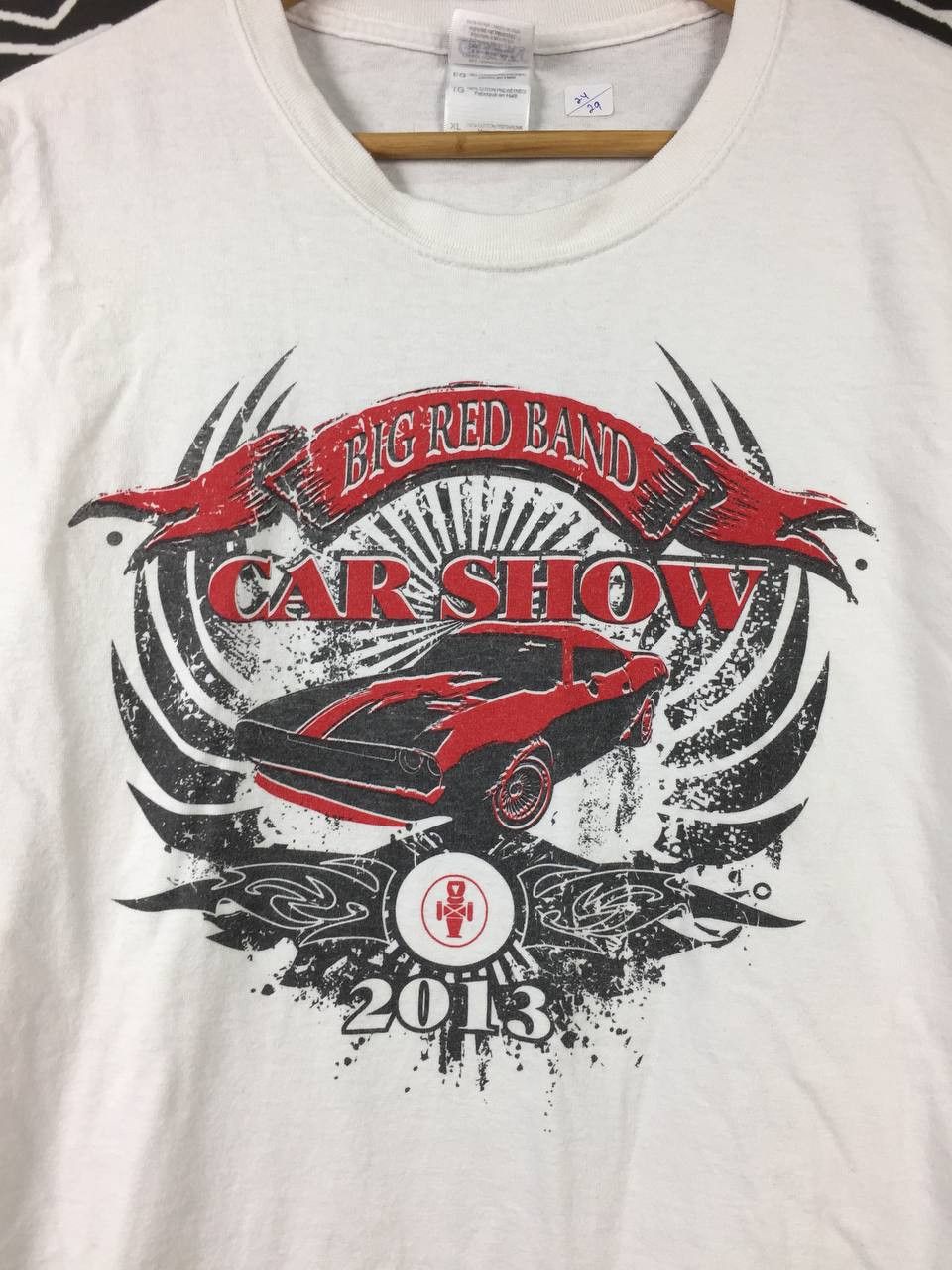 Ford Vtg Big Red Band Car Show Graphic Tees Size US XL / EU 56 / 4 - 4 Thumbnail