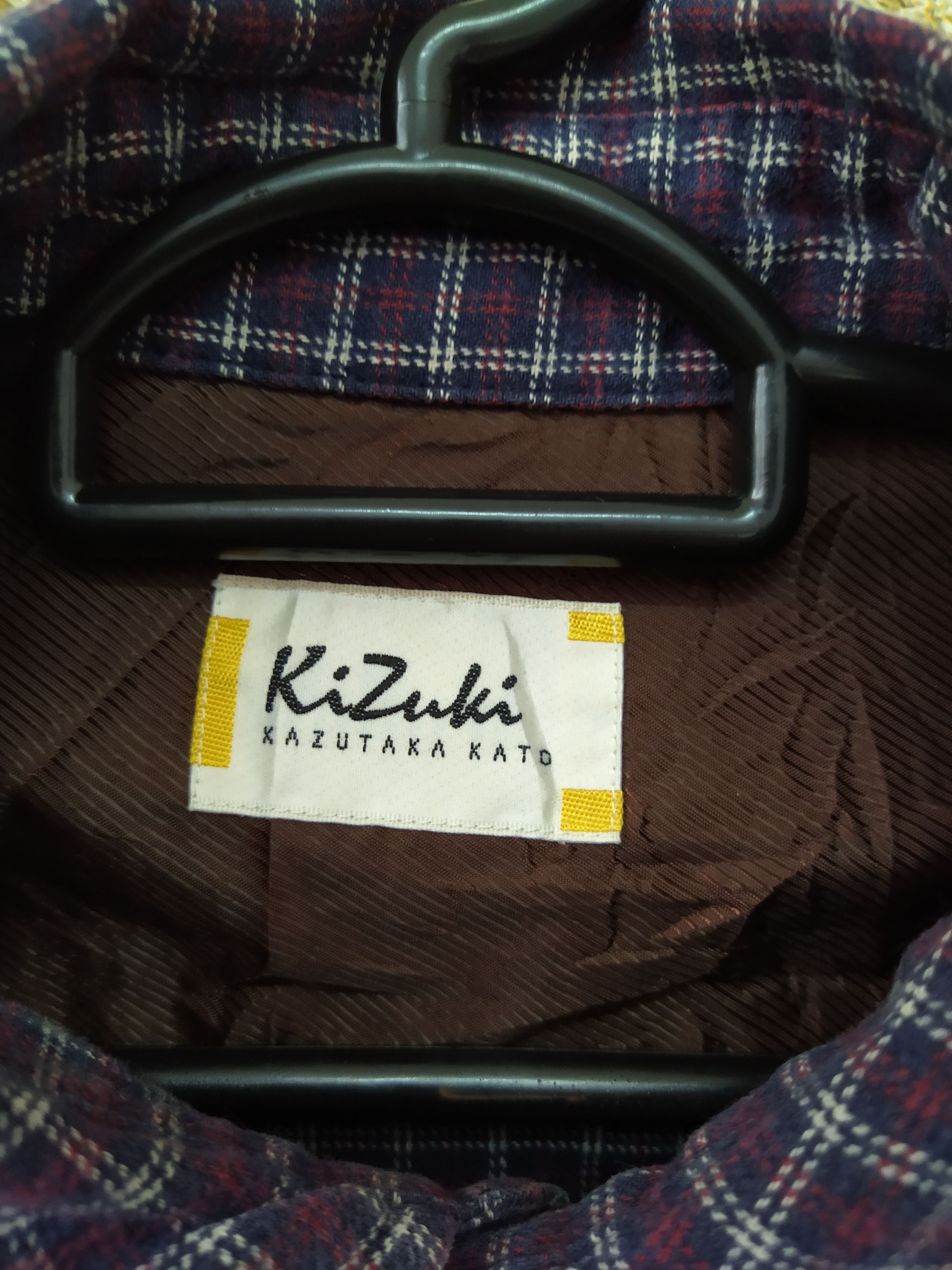 KATO KIZUKI KAZUTAKA KATO FLANNEL JAPAN (B689) Size US L / EU 52-54 / 3 - 3 Thumbnail