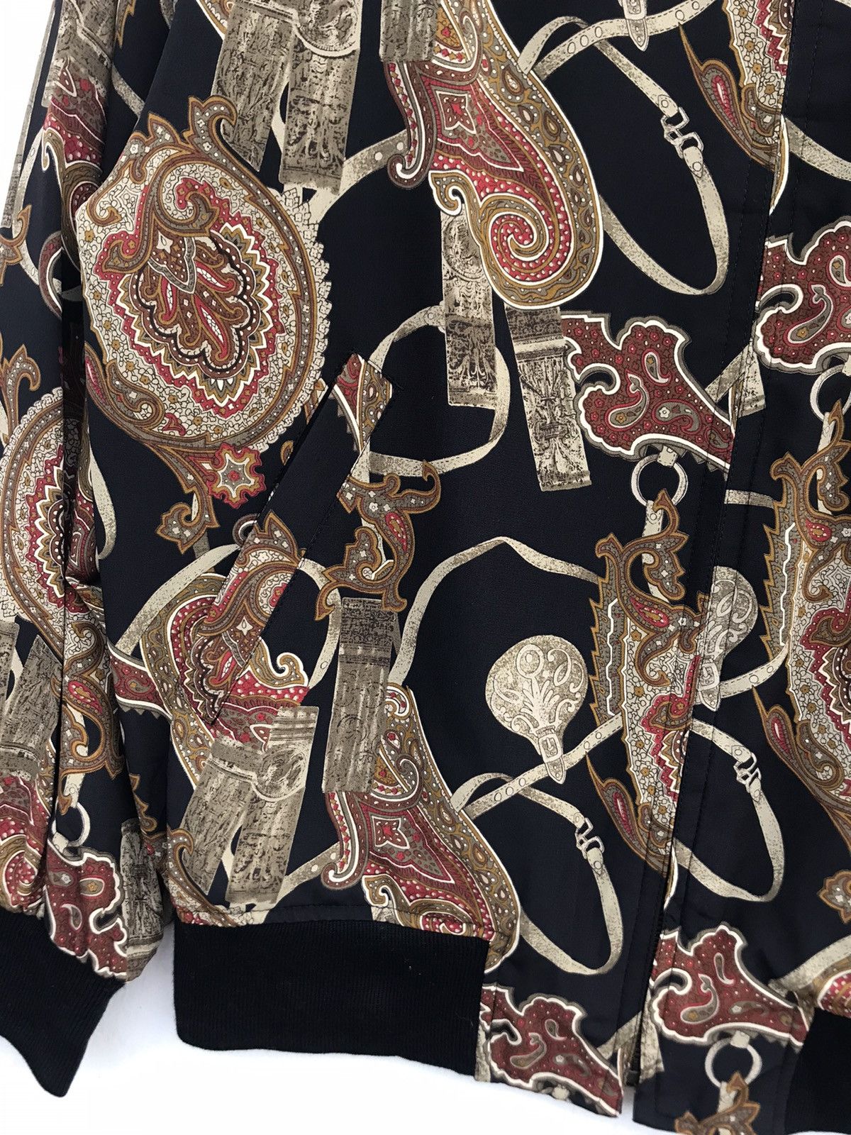 Vintage Style Baroque Bomber Jacket