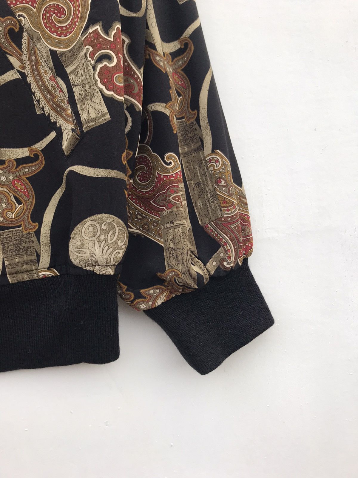 Vintage Style Baroque Bomber Jacket