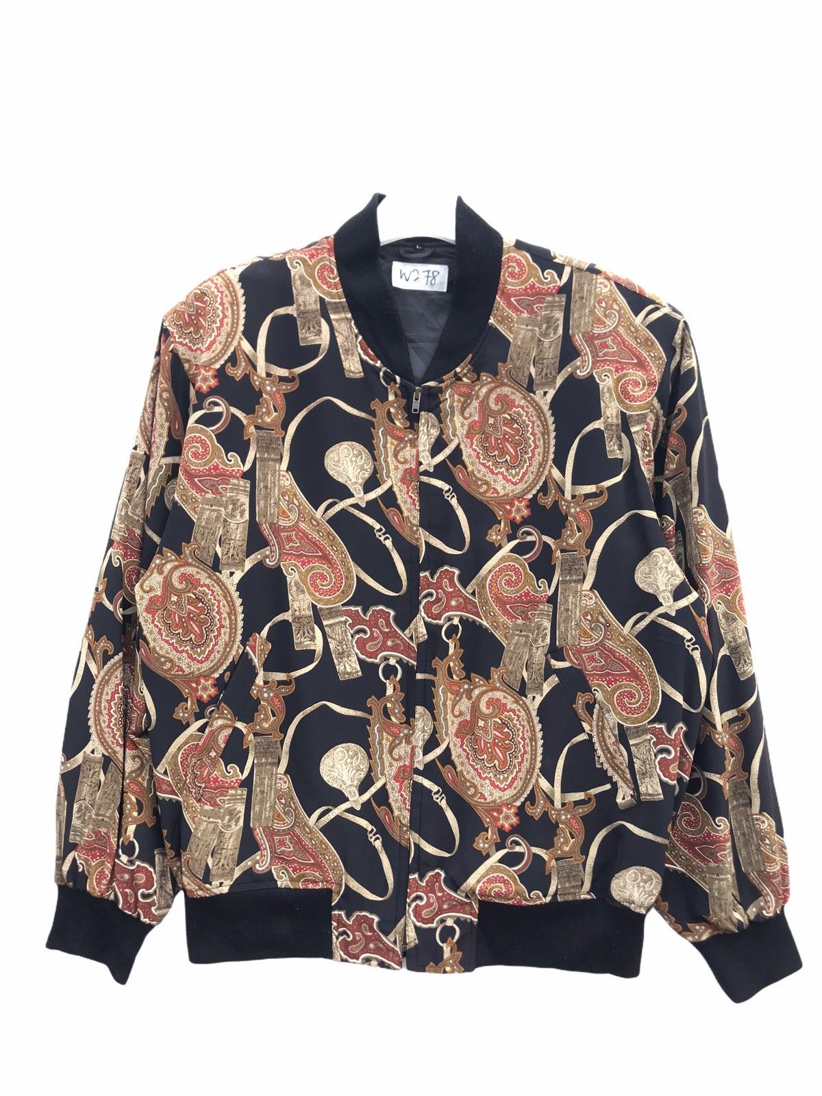 Vintage Style Baroque Bomber Jacket