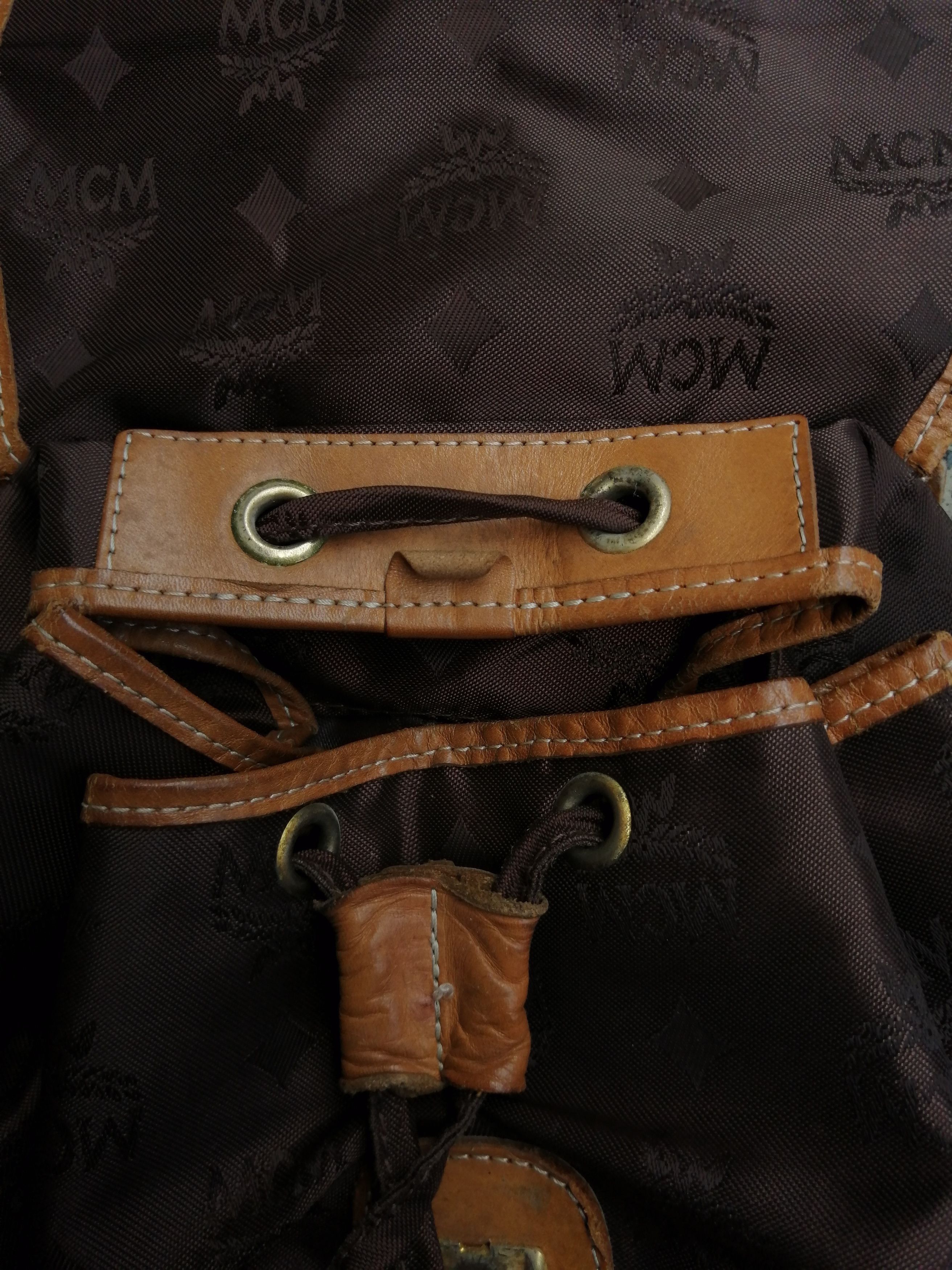 MCM × Vintage Vintage MCM Monogram Rucksack Size ONE SIZE - 7 Thumbnail