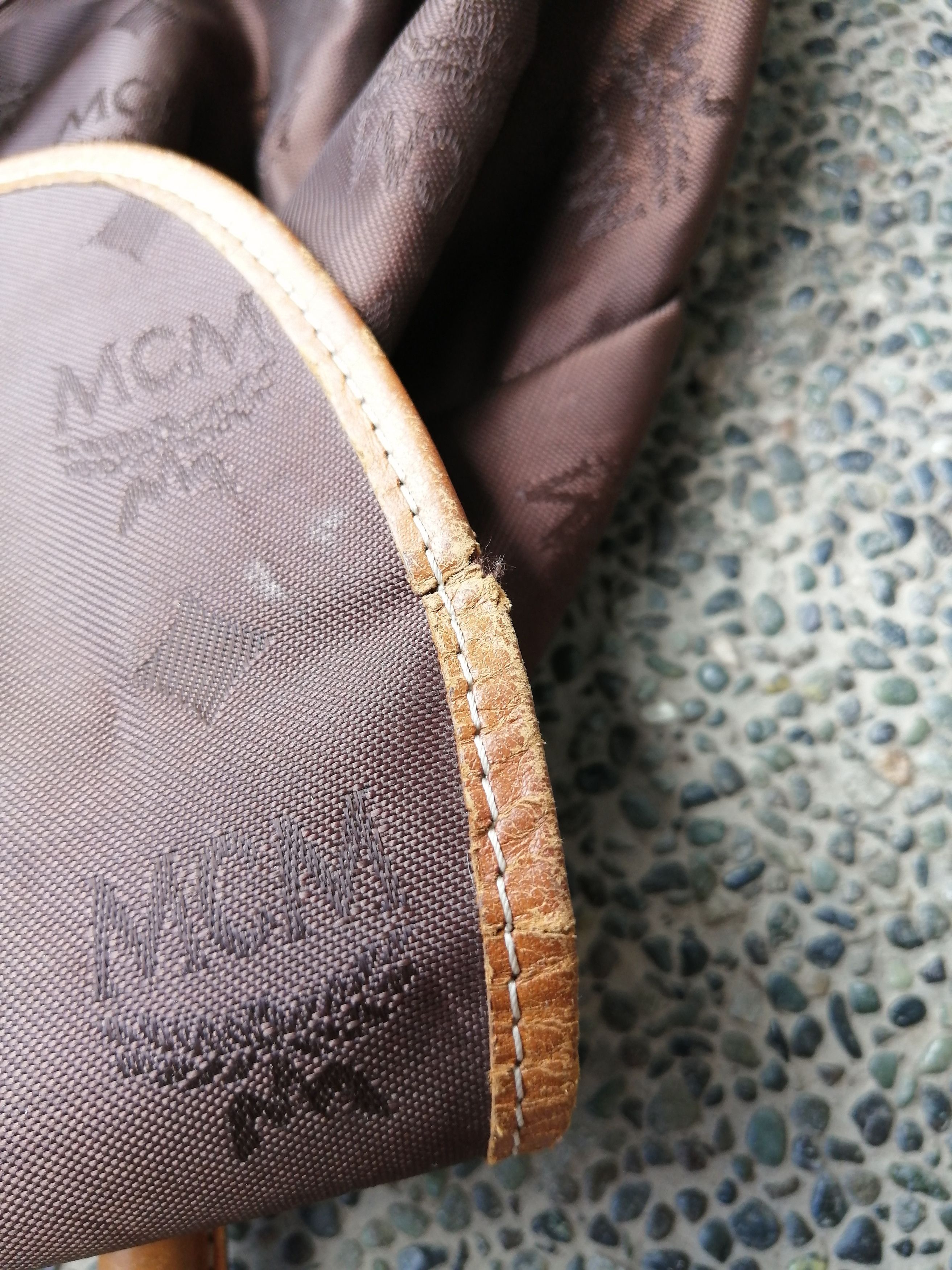 MCM × Vintage Vintage MCM Monogram Rucksack Size ONE SIZE - 8 Thumbnail