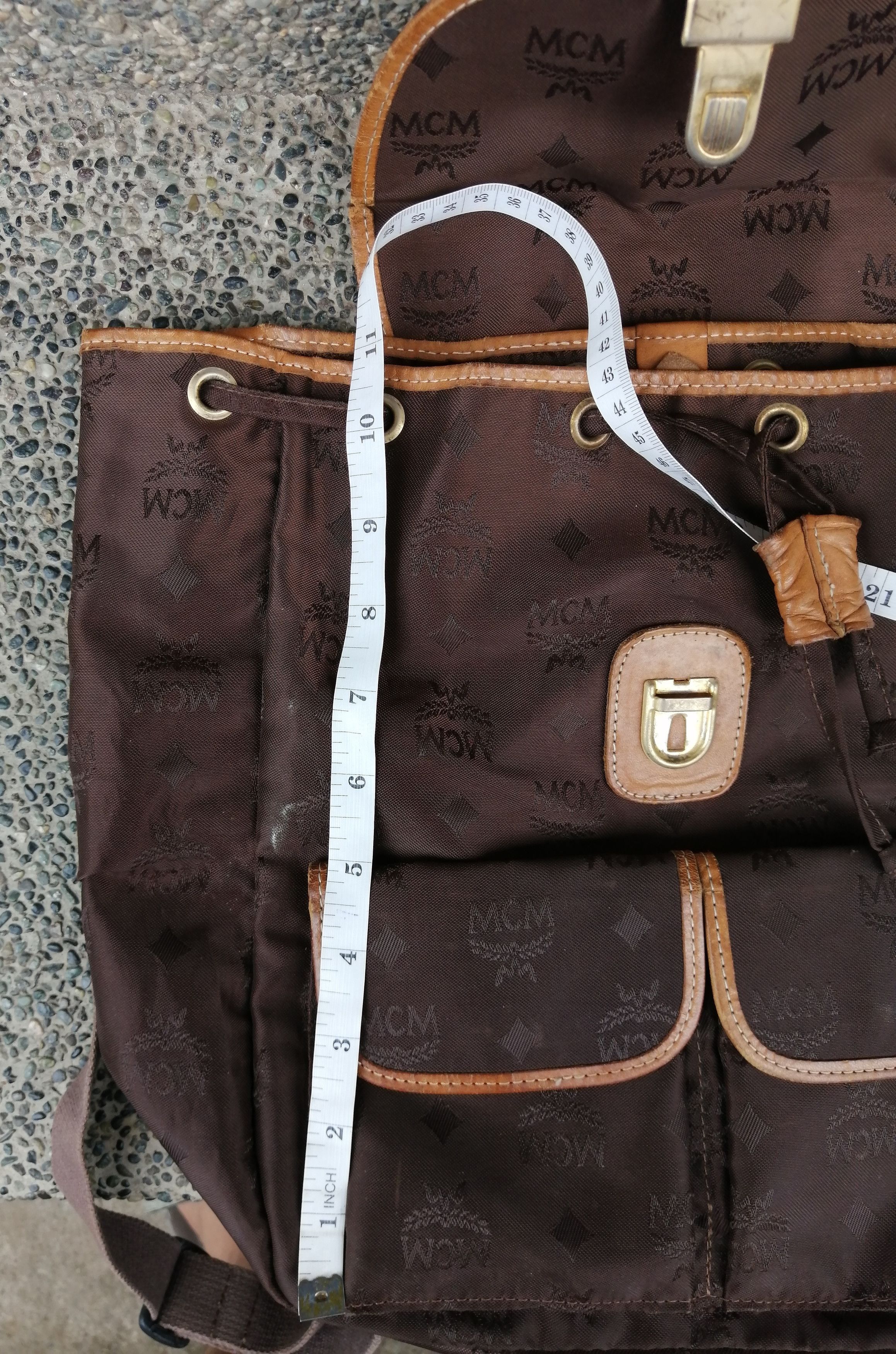 MCM × Vintage Vintage MCM Monogram Rucksack Size ONE SIZE - 5 Thumbnail