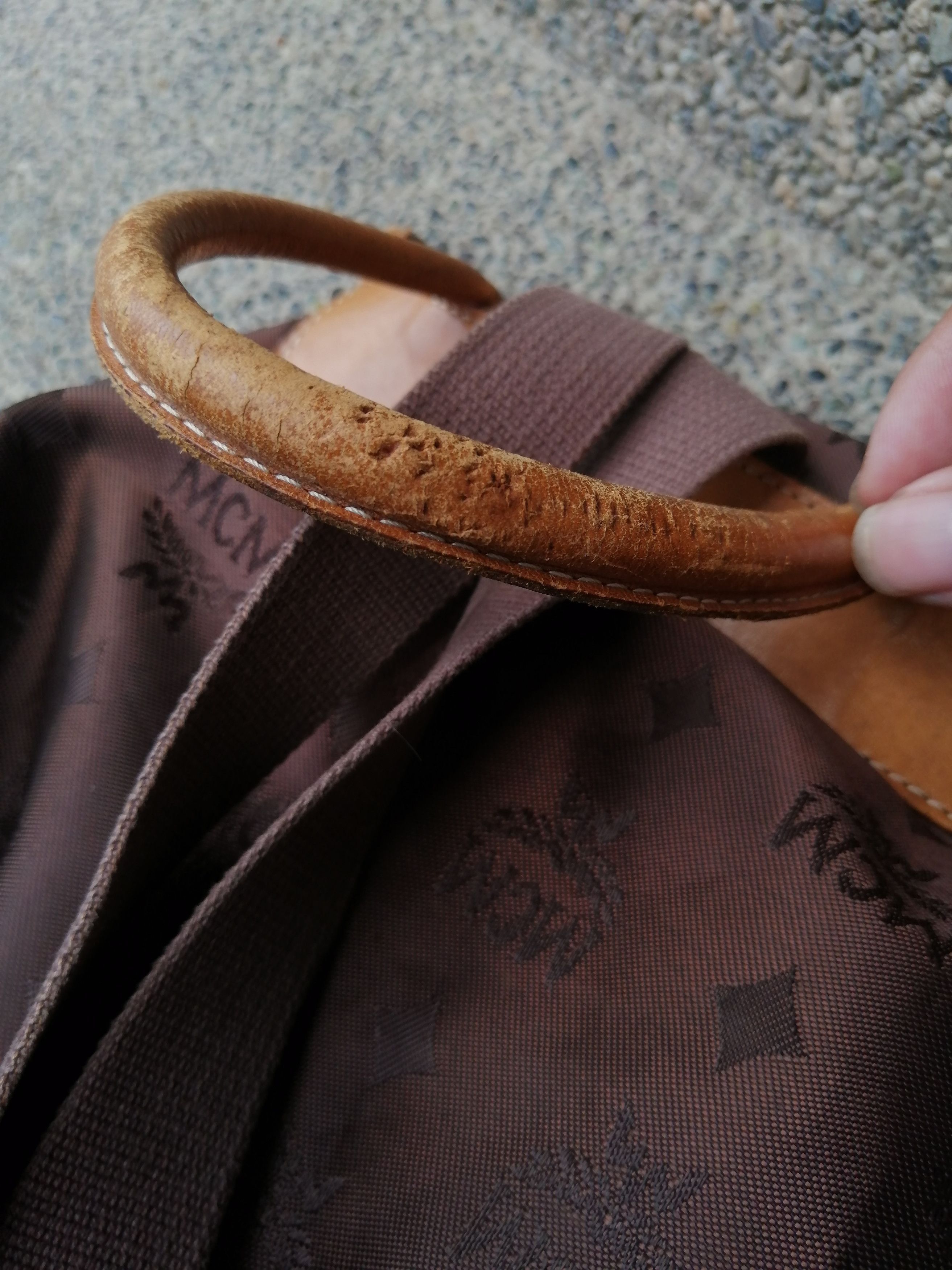 MCM × Vintage Vintage MCM Monogram Rucksack Size ONE SIZE - 12 Thumbnail