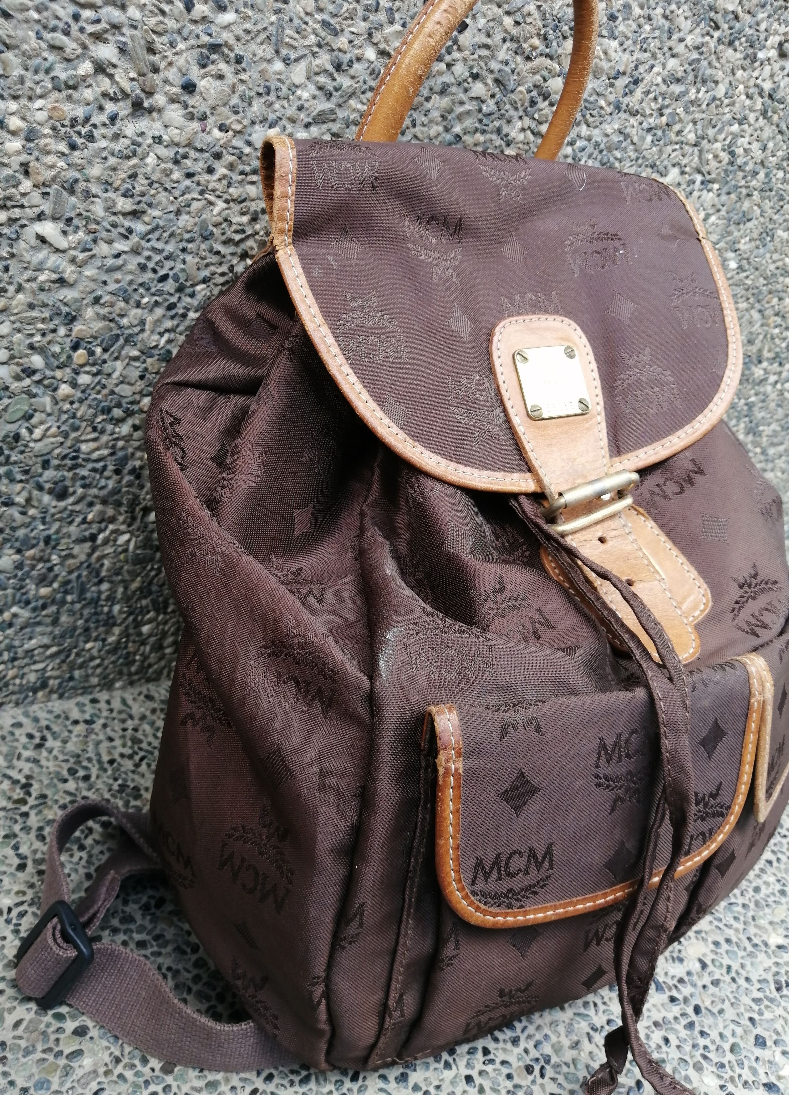 MCM × Vintage Vintage MCM Monogram Rucksack Size ONE SIZE - 2 Thumbnail