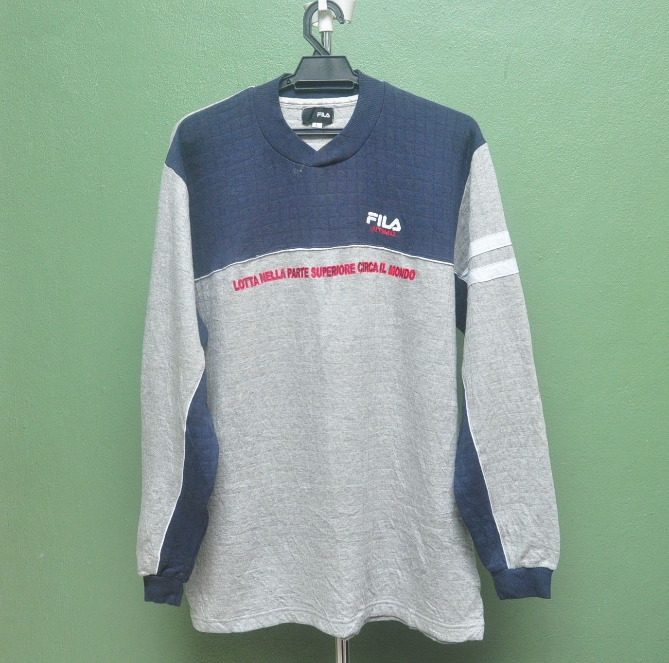 Vintage Fila Long Sleeve streetwear japanese designer style