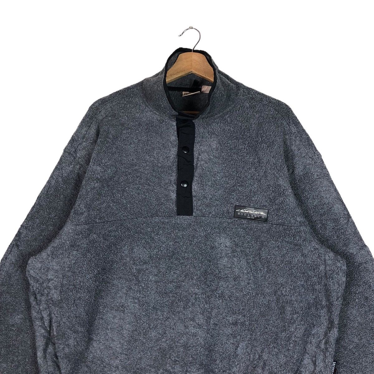 Woolrich Woolen Mills Vintage Woolrich Snap-T Fleece Pullover Size US L / EU 52-54 / 3 - 3 Thumbnail