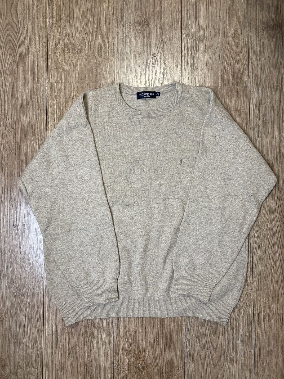 Yves Saint Laurent Yves Saint Laurent Sweater Logo Rare Model Size US XL / EU 56 / 4 - 1 Thumbnail