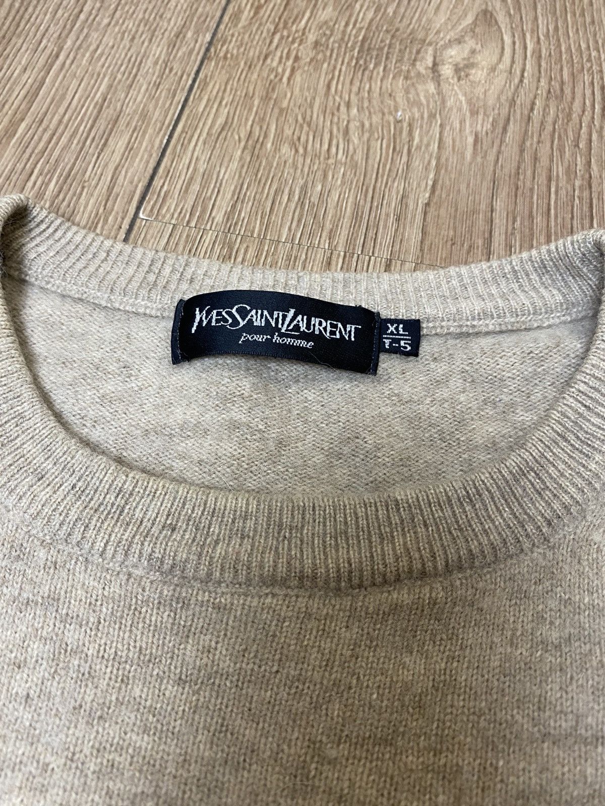 Yves Saint Laurent Yves Saint Laurent Sweater Logo Rare Model Size US XL / EU 56 / 4 - 5 Thumbnail