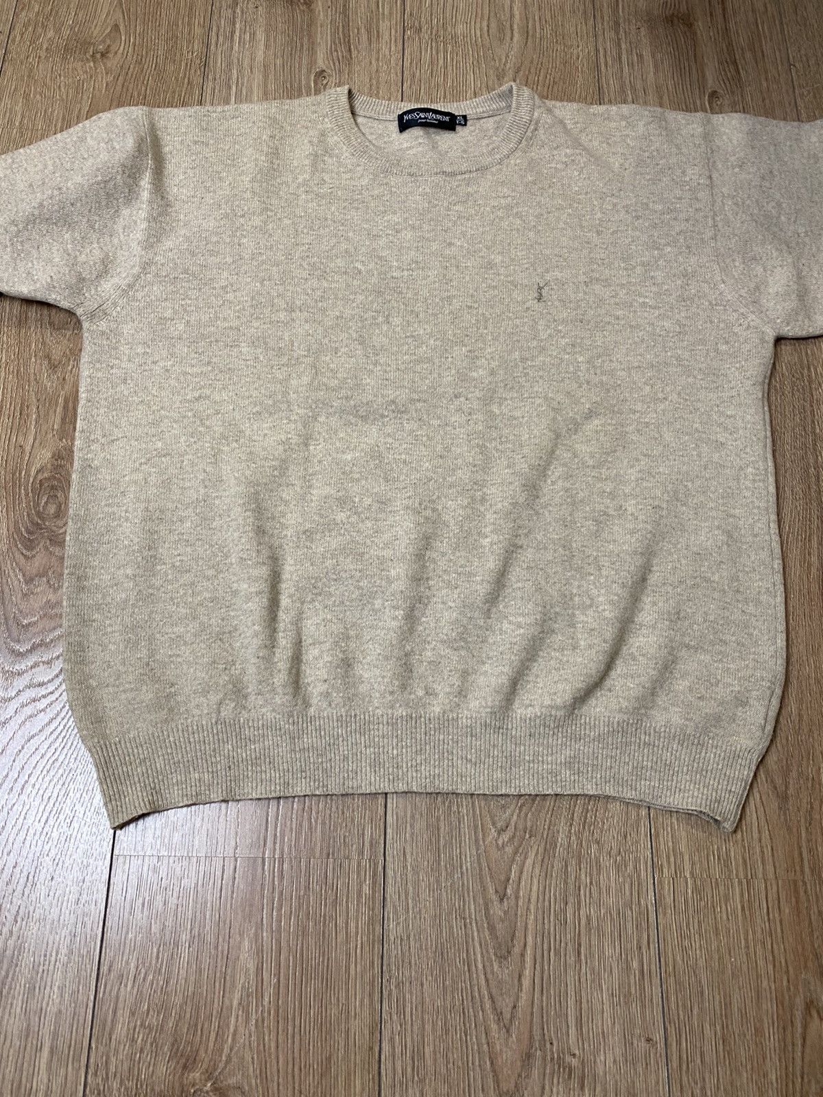 Yves Saint Laurent Yves Saint Laurent Sweater Logo Rare Model Size US XL / EU 56 / 4 - 4 Thumbnail