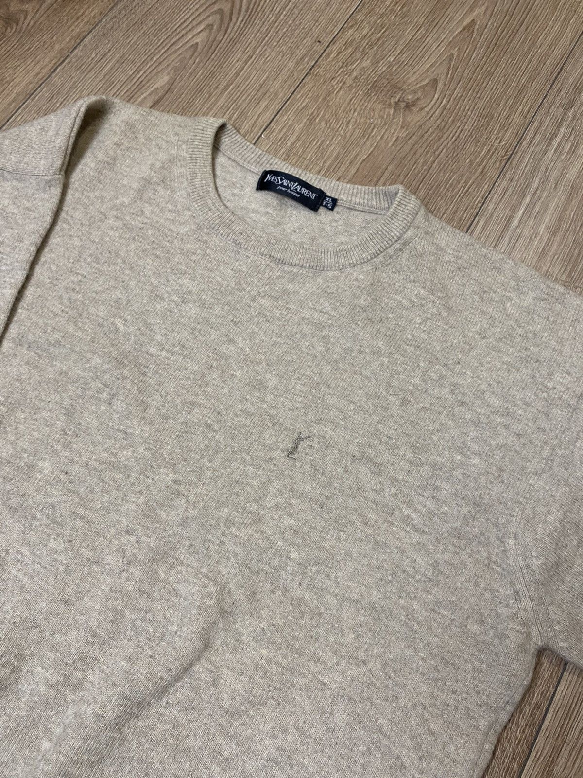 Yves Saint Laurent Yves Saint Laurent Sweater Logo Rare Model Size US XL / EU 56 / 4 - 2 Thumbnail