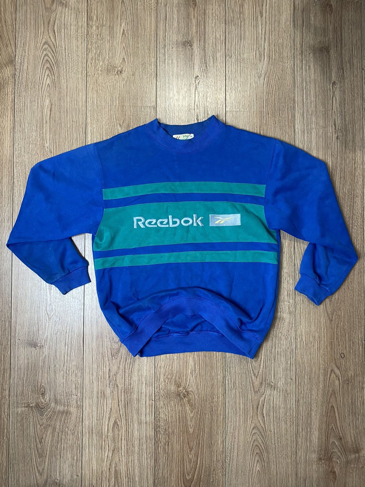 Reebok × Vintage Vintage Sweatshirt Rebook Big Logo Crewneck Y2K Size US M / EU 48-50 / 2 - 1 Thumbnail