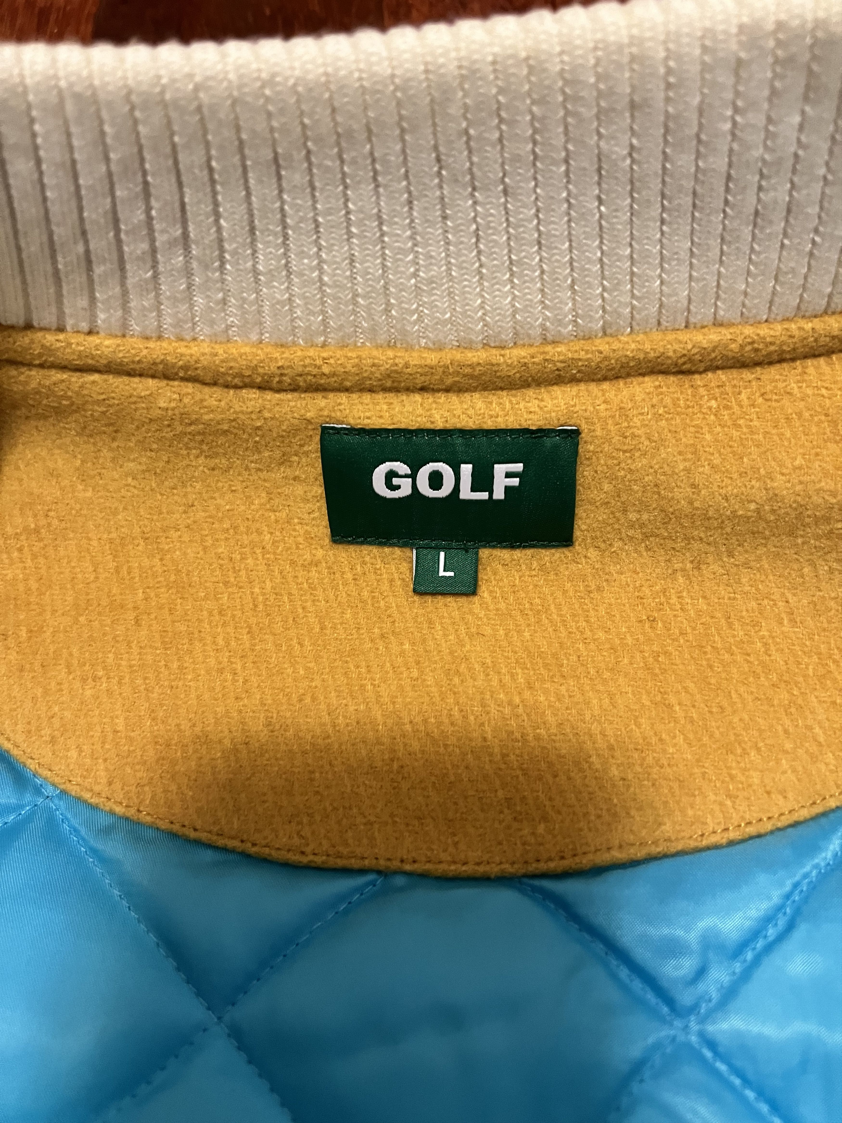 Golf Wang 💚 SS20 Golf Wang Dirt Letterman Varsity Jacket Large NEW Size US L / EU 52-54 / 3 - 4 Thumbnail