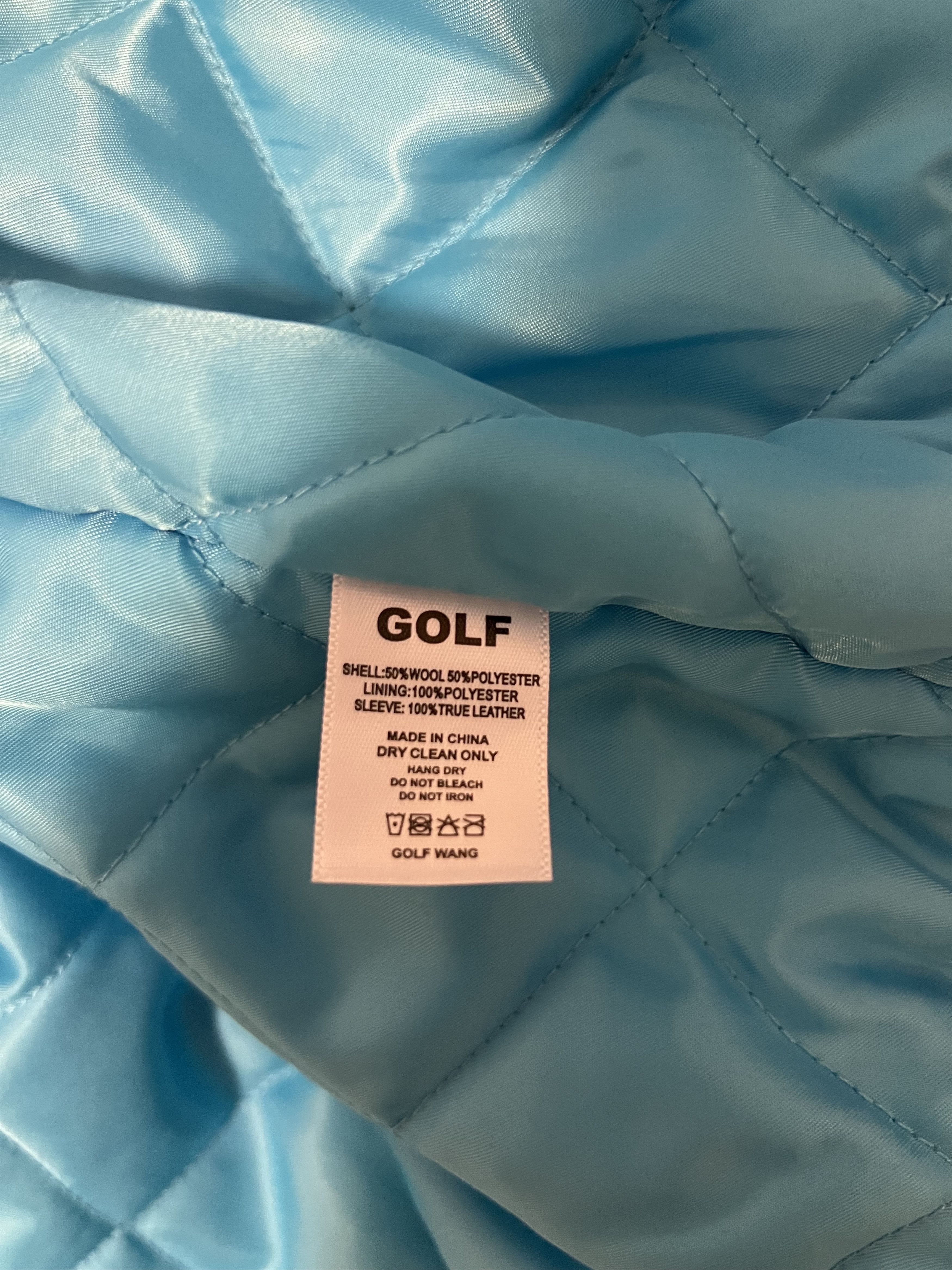 Golf Wang 💚 SS20 Golf Wang Dirt Letterman Varsity Jacket Large NEW Size US L / EU 52-54 / 3 - 16 Thumbnail