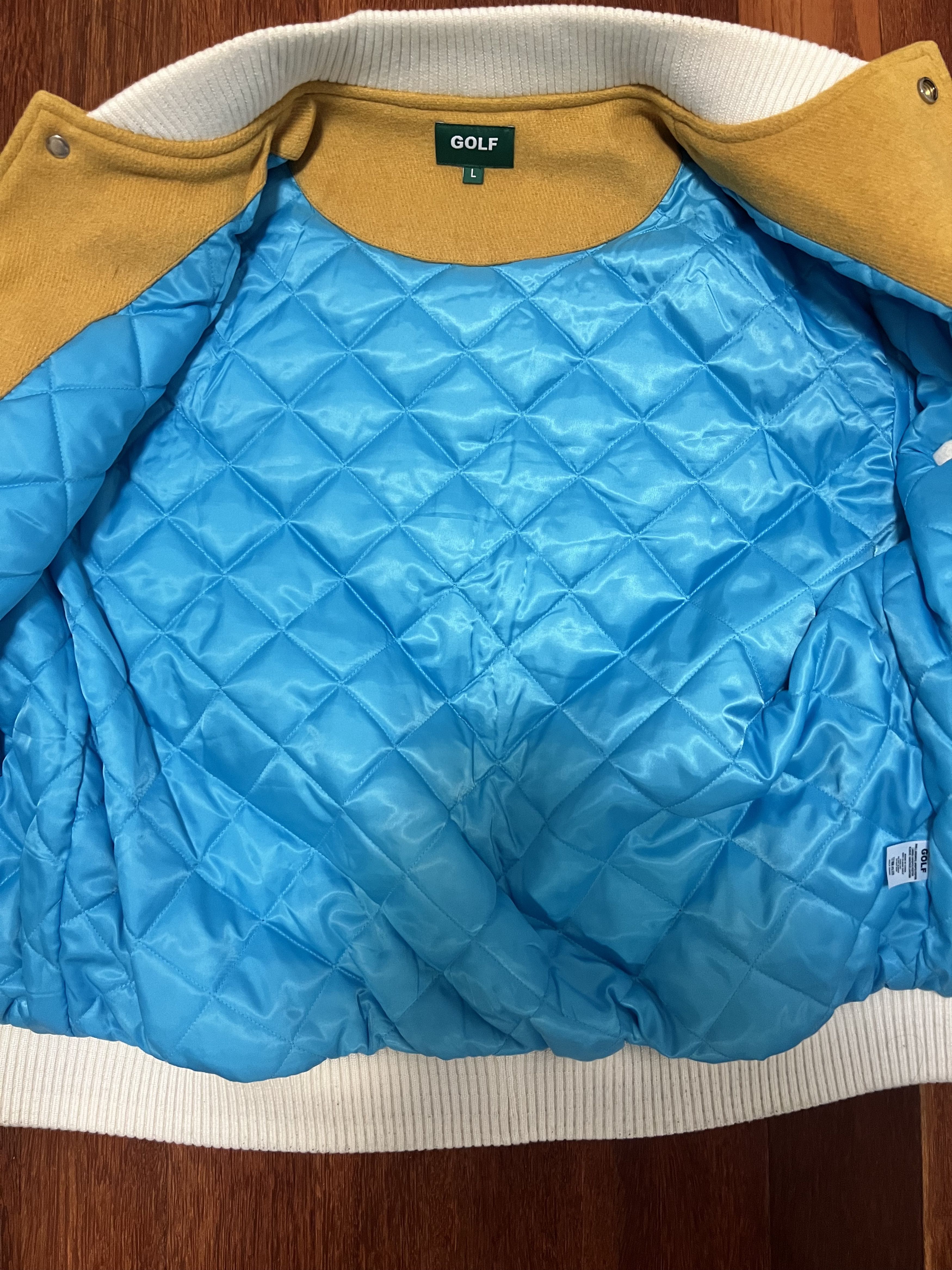 Golf Wang 💚 SS20 Golf Wang Dirt Letterman Varsity Jacket Large NEW Size US L / EU 52-54 / 3 - 11 Thumbnail