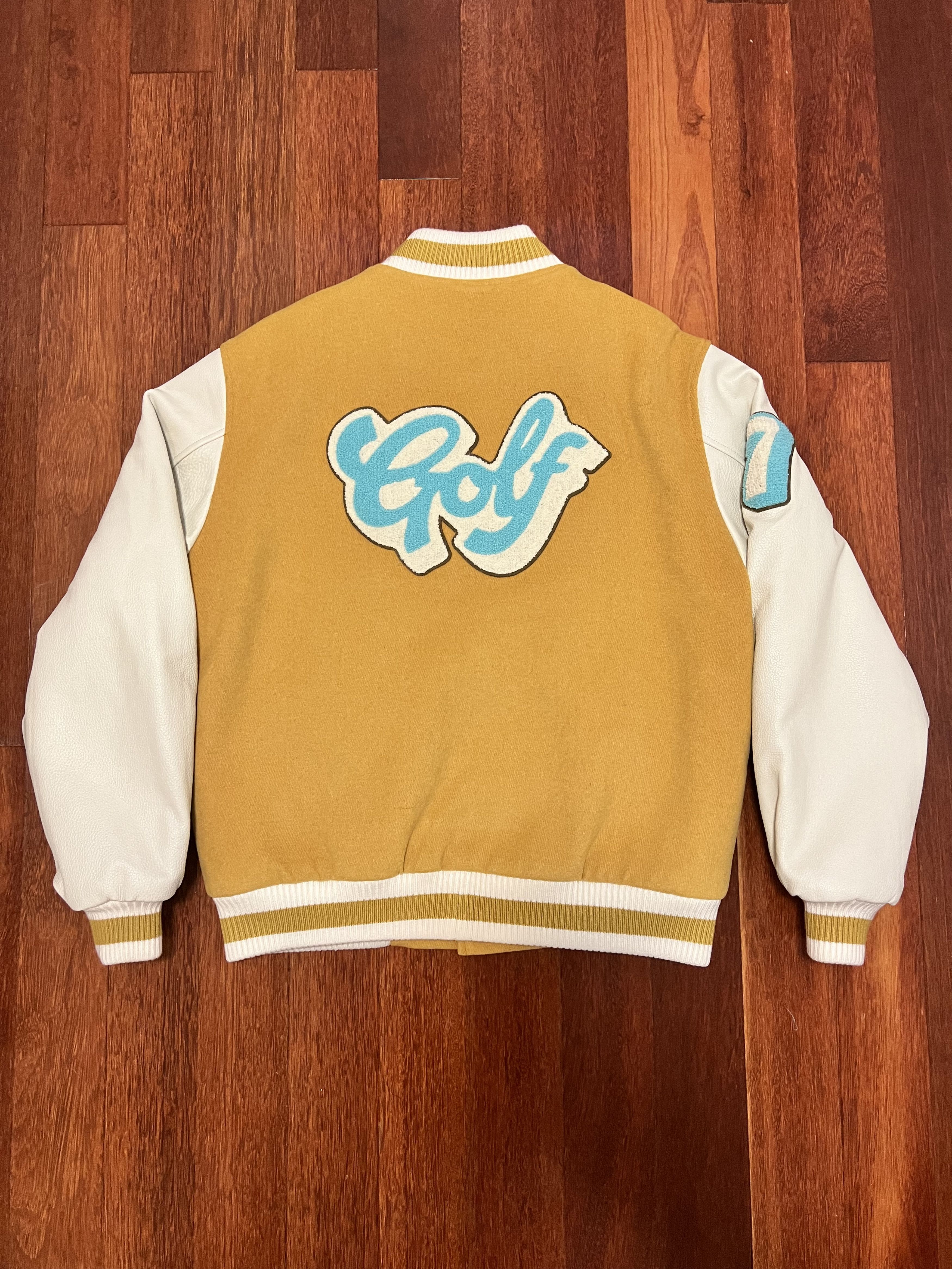 Golf Wang 💚 SS20 Golf Wang Dirt Letterman Varsity Jacket Large NEW Size US L / EU 52-54 / 3 - 1 Thumbnail