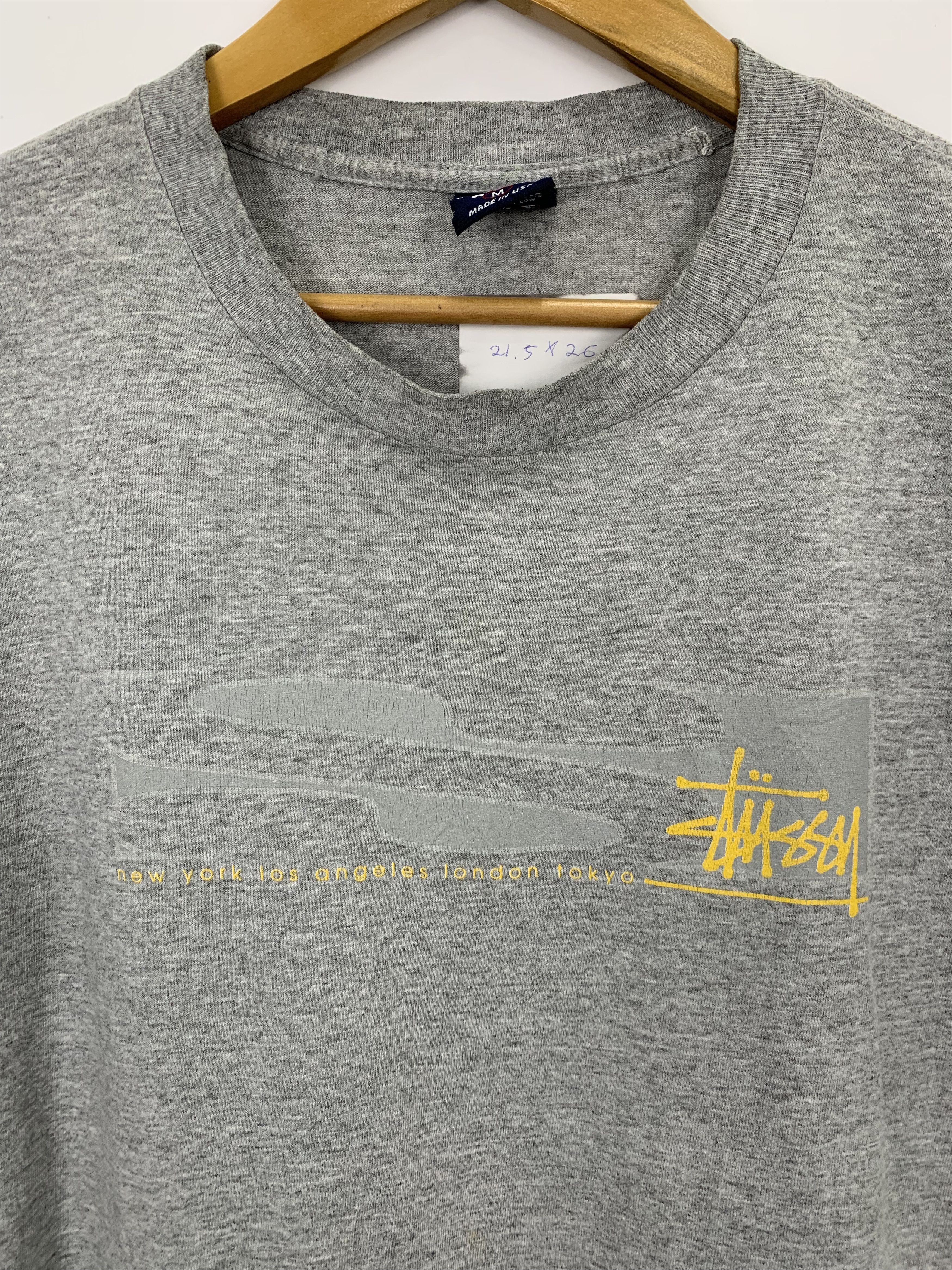 Stussy × Vintage Vintage 90s Stussy Small Signature T Shirt TA0200 Size US M / EU 48-50 / 2 - 8 Thumbnail
