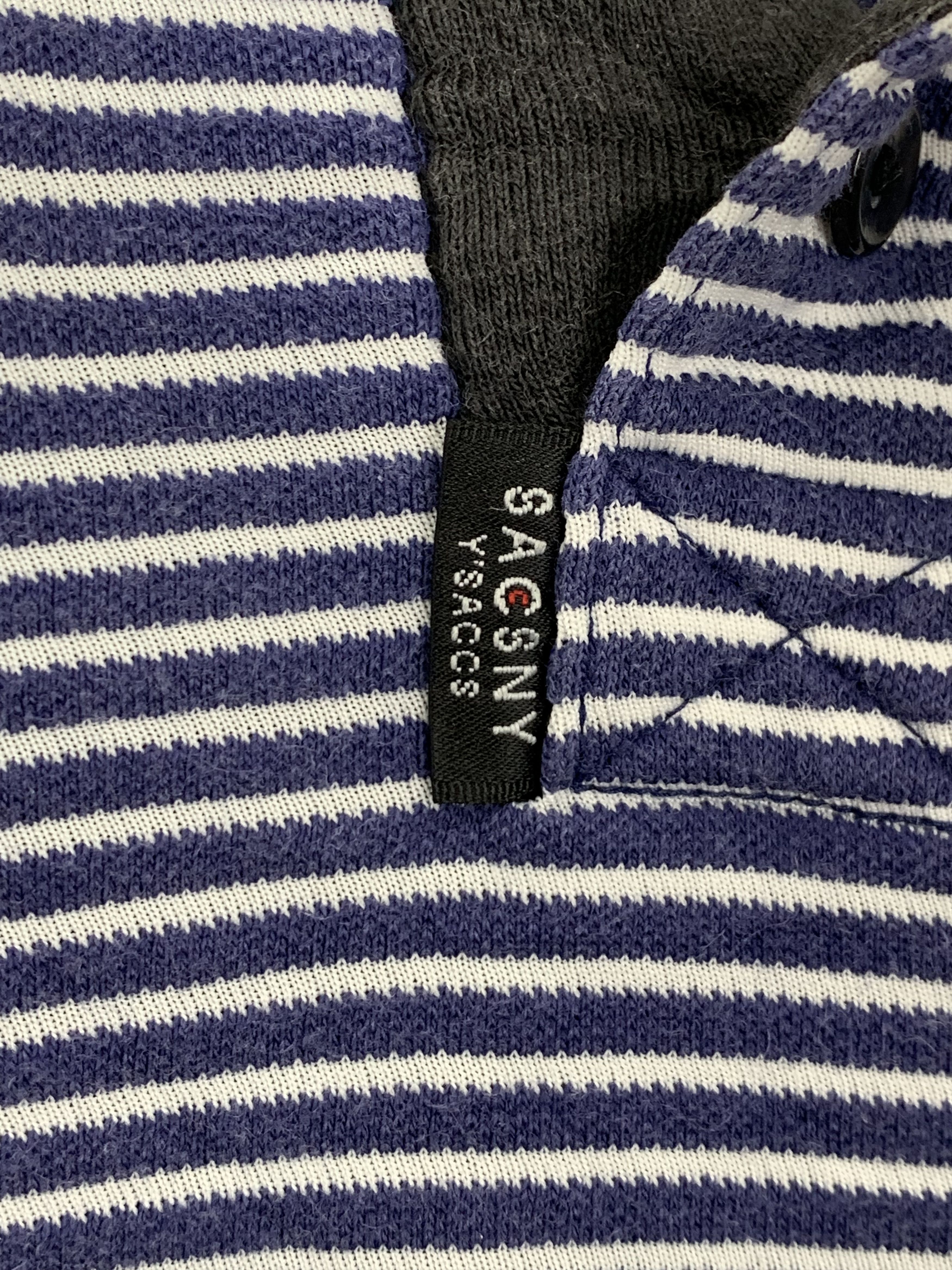 Designer × Yohji Yamamoto Yohji Yamamoto Sacsny Y'saccs Striped T Shirt TA0204 Size US M / EU 48-50 / 2 - 8 Thumbnail