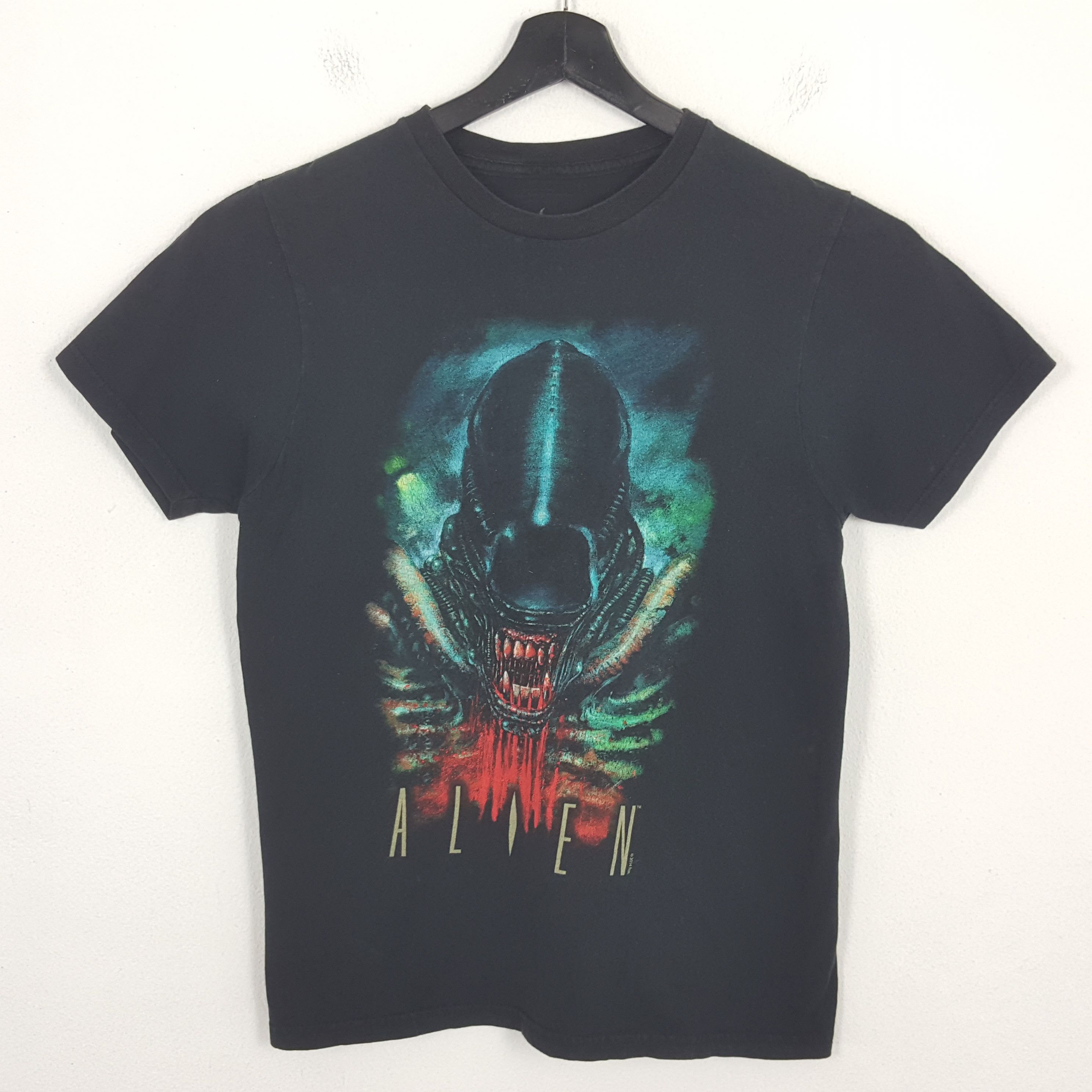 image of Alien American Horror Monster Movie T-Shirt in Black, Men's (Size Medium)