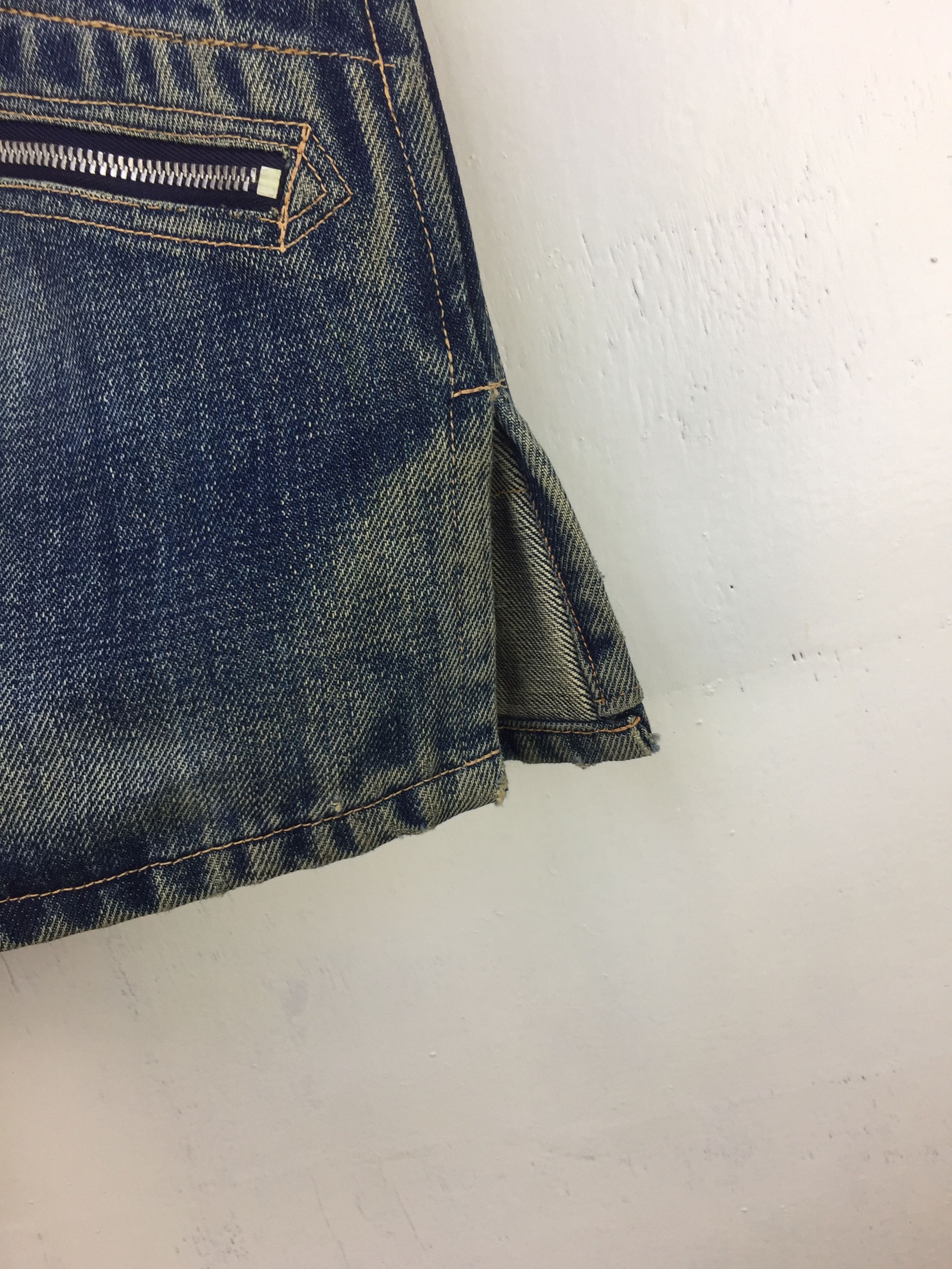 Japanese Brand VTG DISTRESSED DENIM VEST Size US L / EU 52-54 / 3 - 5 Thumbnail