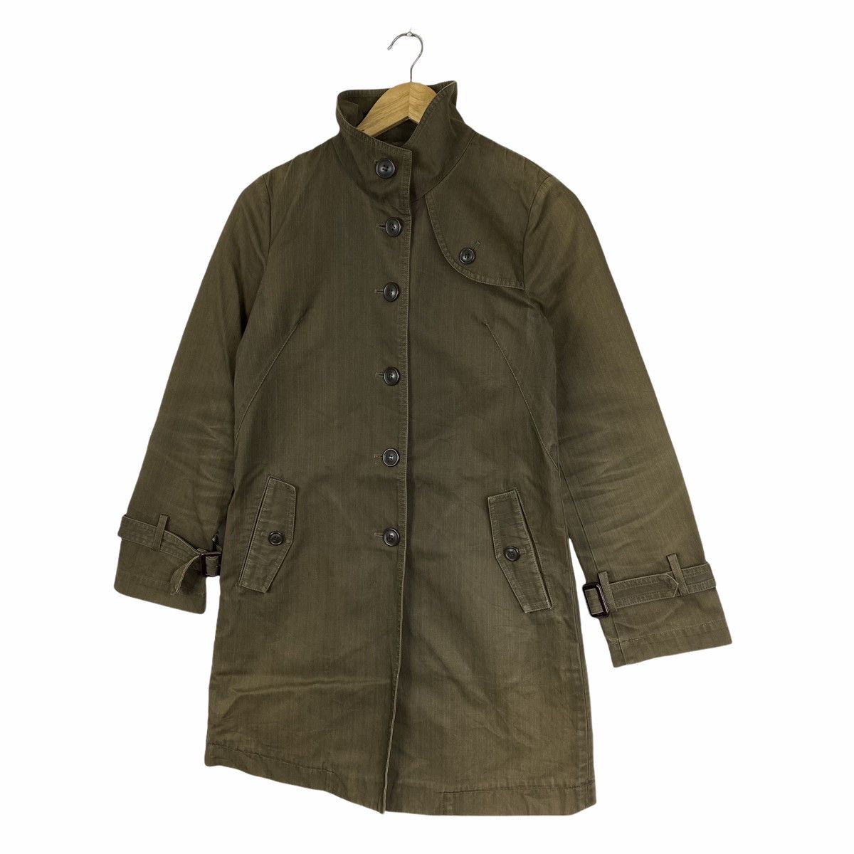 Japanese Brand × Vintage Vintage BLUE Japanese Brand Parkas Long Coat Jacket Size US S / EU 44-46 / 1 - 4 Thumbnail
