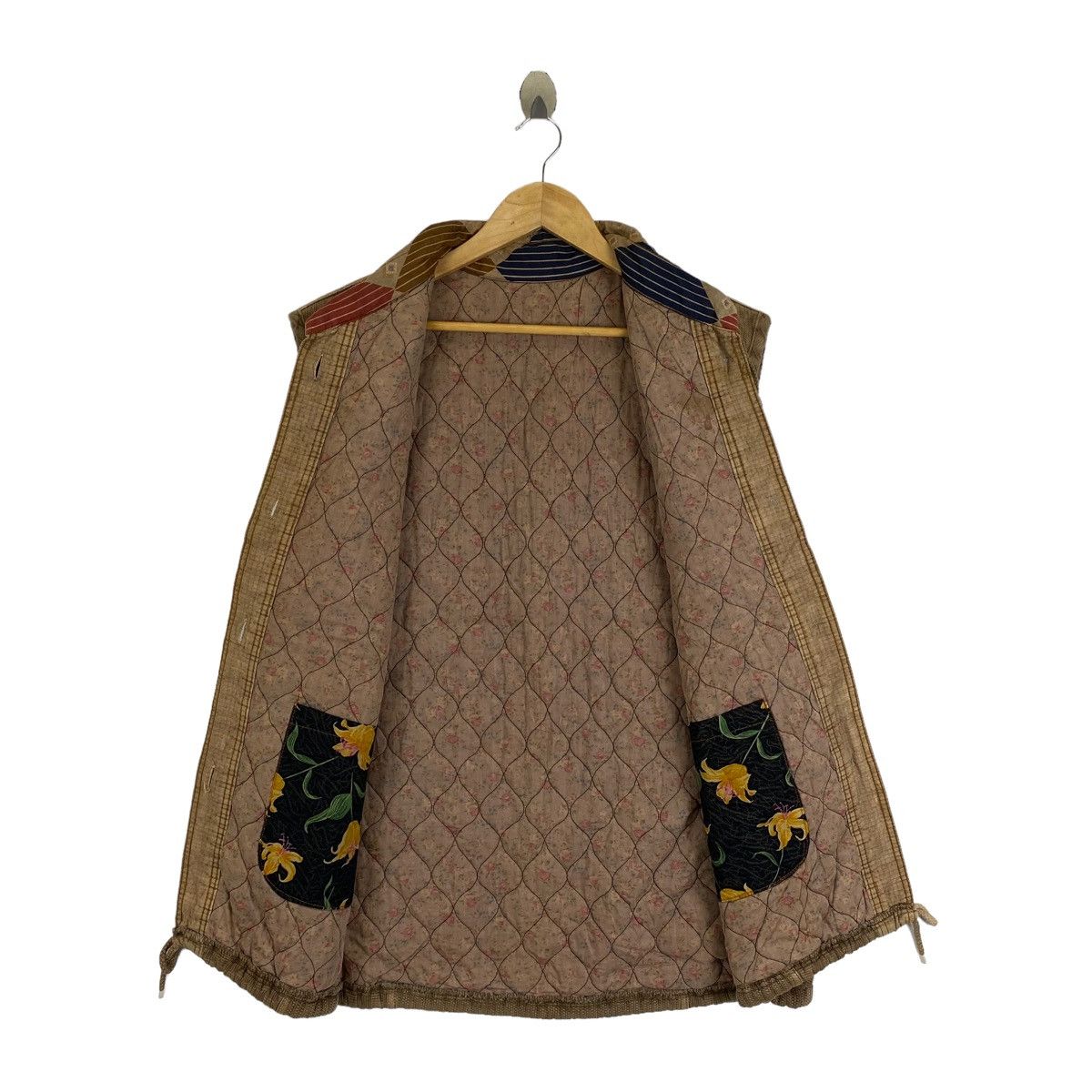 Japanese Brand Vintage SASHIKO Japanese Brand Button Vest Jacket Sleeveless Size US L / EU 52-54 / 3 - 3 Thumbnail