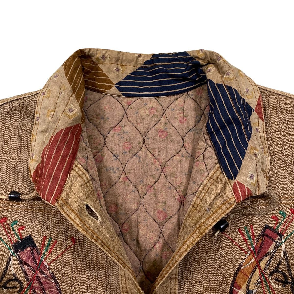 Japanese Brand Vintage SASHIKO Japanese Brand Button Vest Jacket Sleeveless Size US L / EU 52-54 / 3 - 7 Thumbnail
