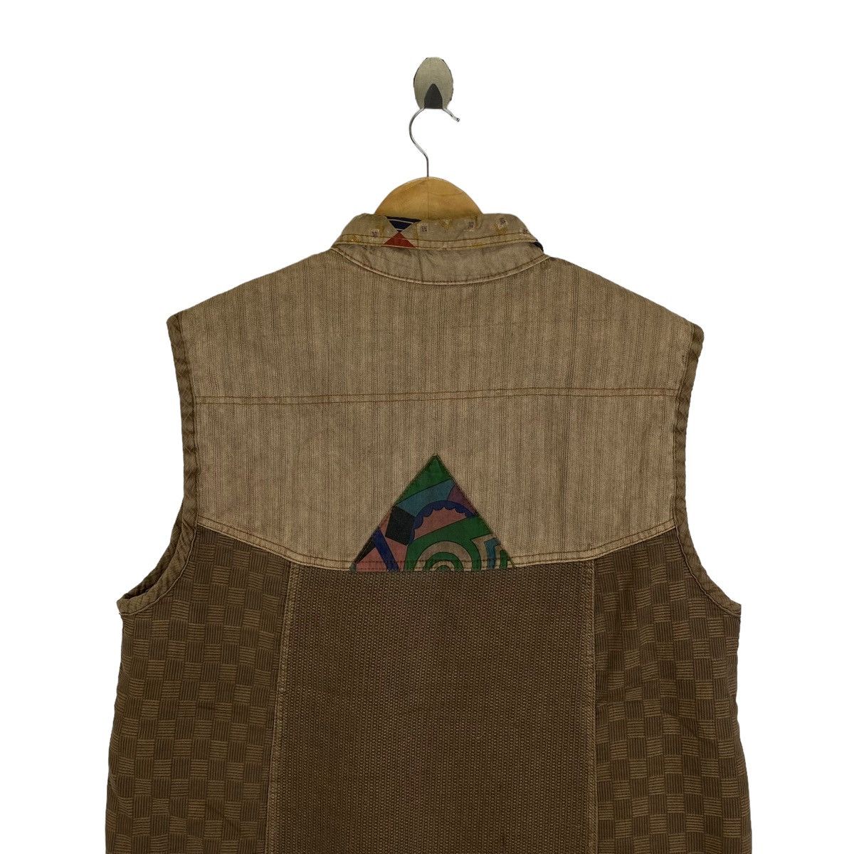 Japanese Brand Vintage SASHIKO Japanese Brand Button Vest Jacket Sleeveless Size US L / EU 52-54 / 3 - 6 Thumbnail