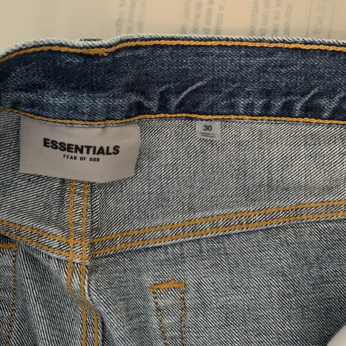 Essentials × Fear of God × Pacsun Fear Of God Essentials Denim Pant Size US 30 / EU 46 - 6 Thumbnail