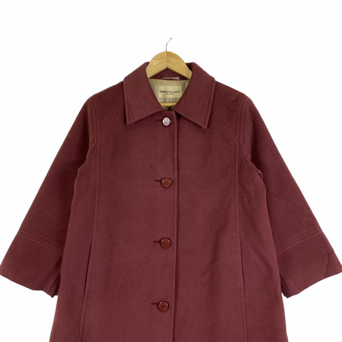 Pierre Balmain Vintage PIERRE BALMAIN Paris Wool Long Coat Jacket Size US M / EU 48-50 / 2 - 5 Thumbnail